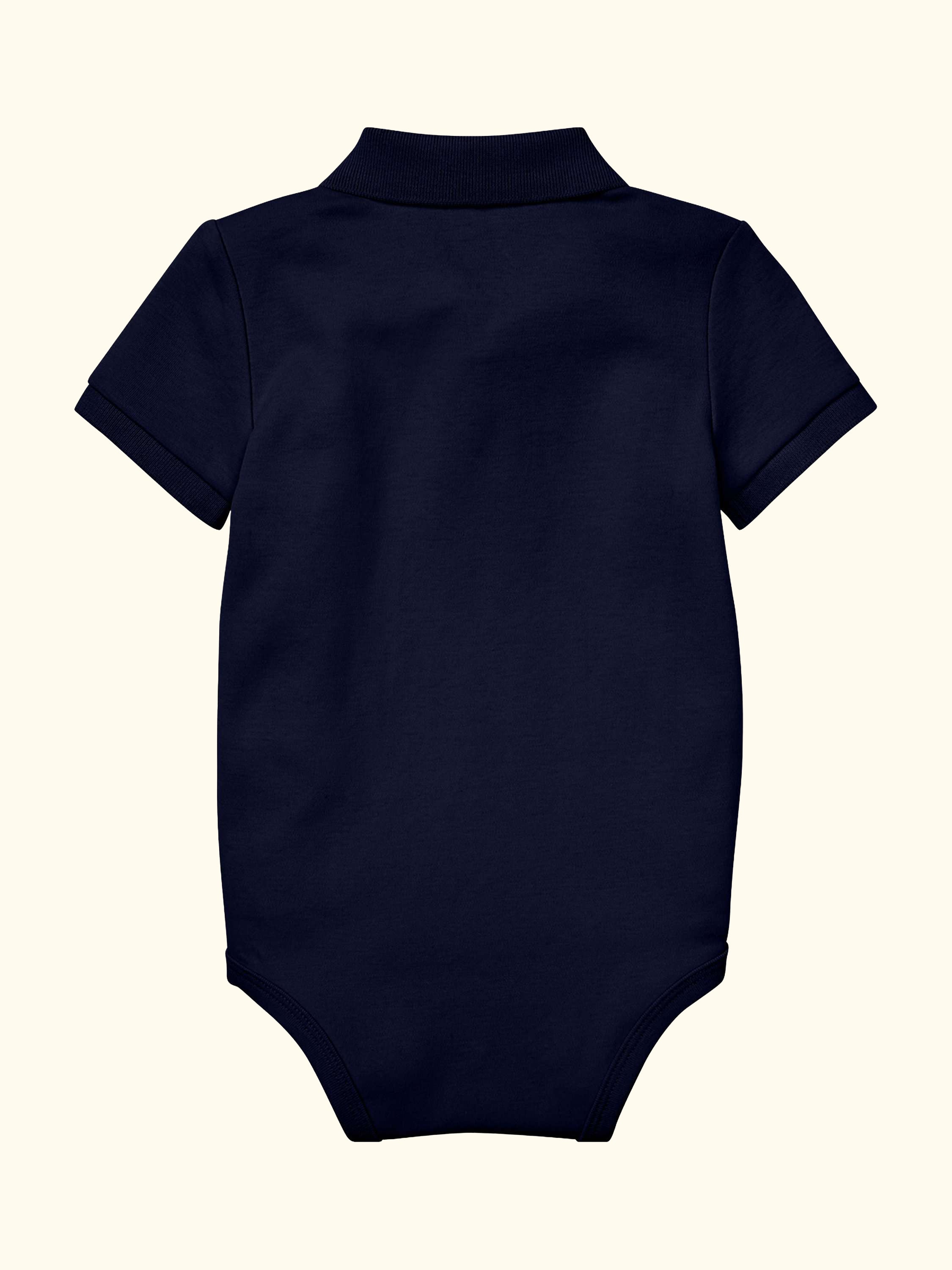 Baby Polo Bodysuit, Refined Navy