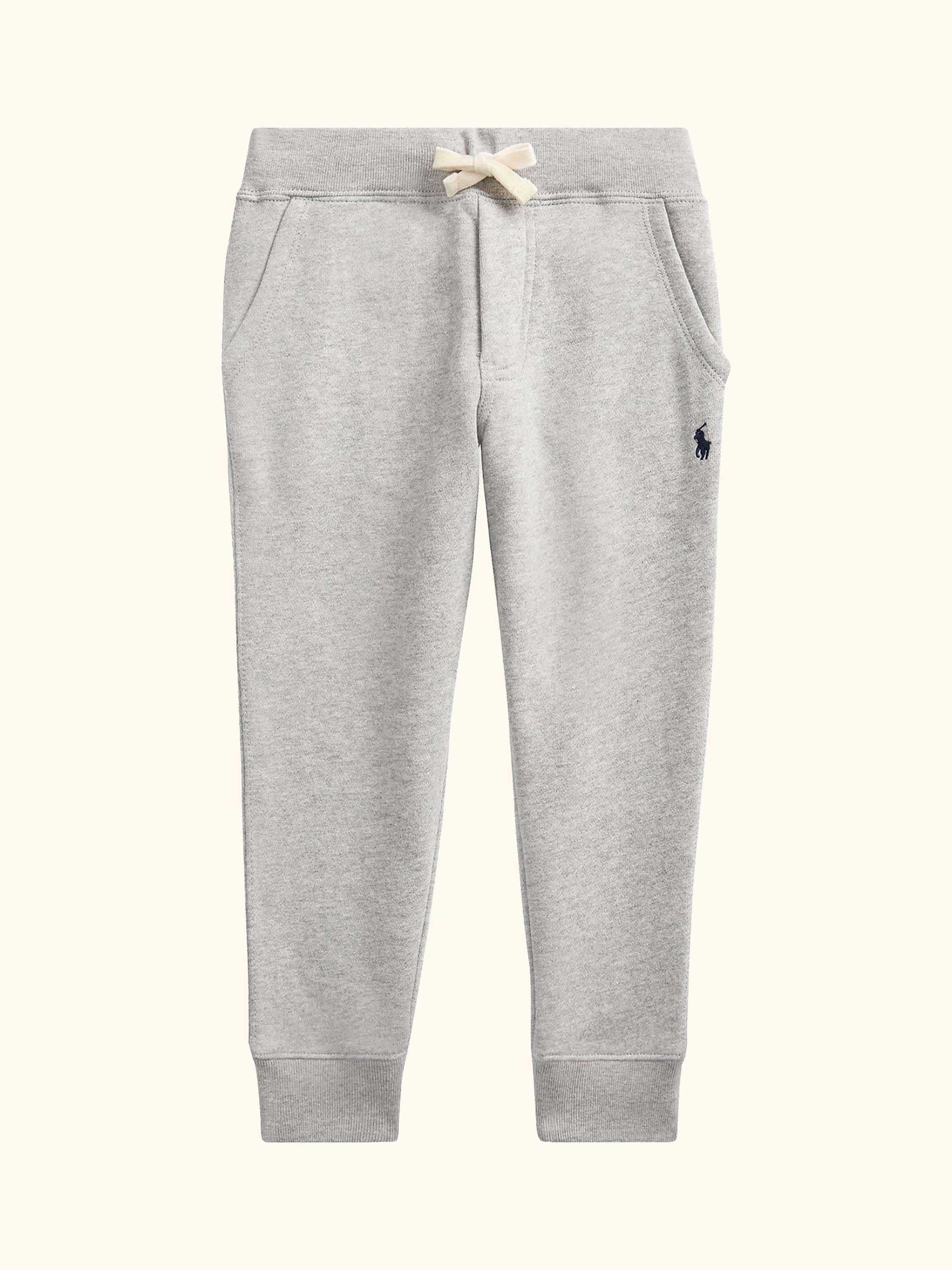 Polo Ralph Lauren Kids' Cotton Blend Drawstring Jogging Bottoms, Dark Sport Heather
