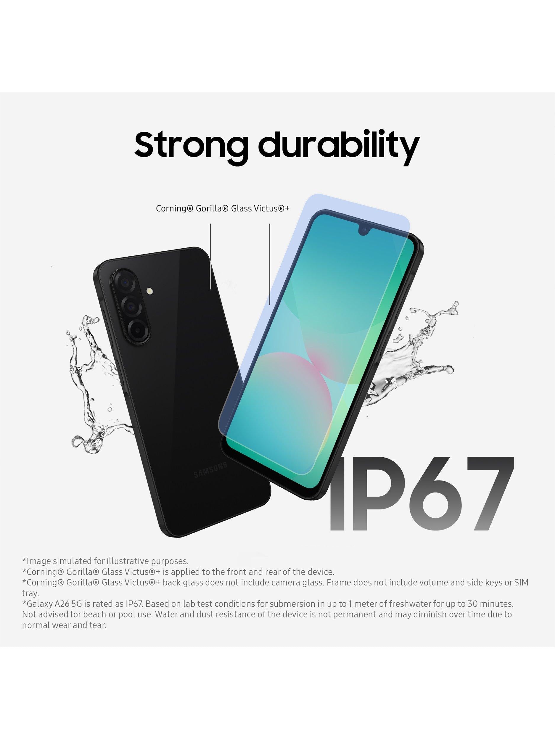 Galaxy A26 5G Smartphone, Android, 8GB RAM, 6.7”, 5G, SIM Free, 256GB