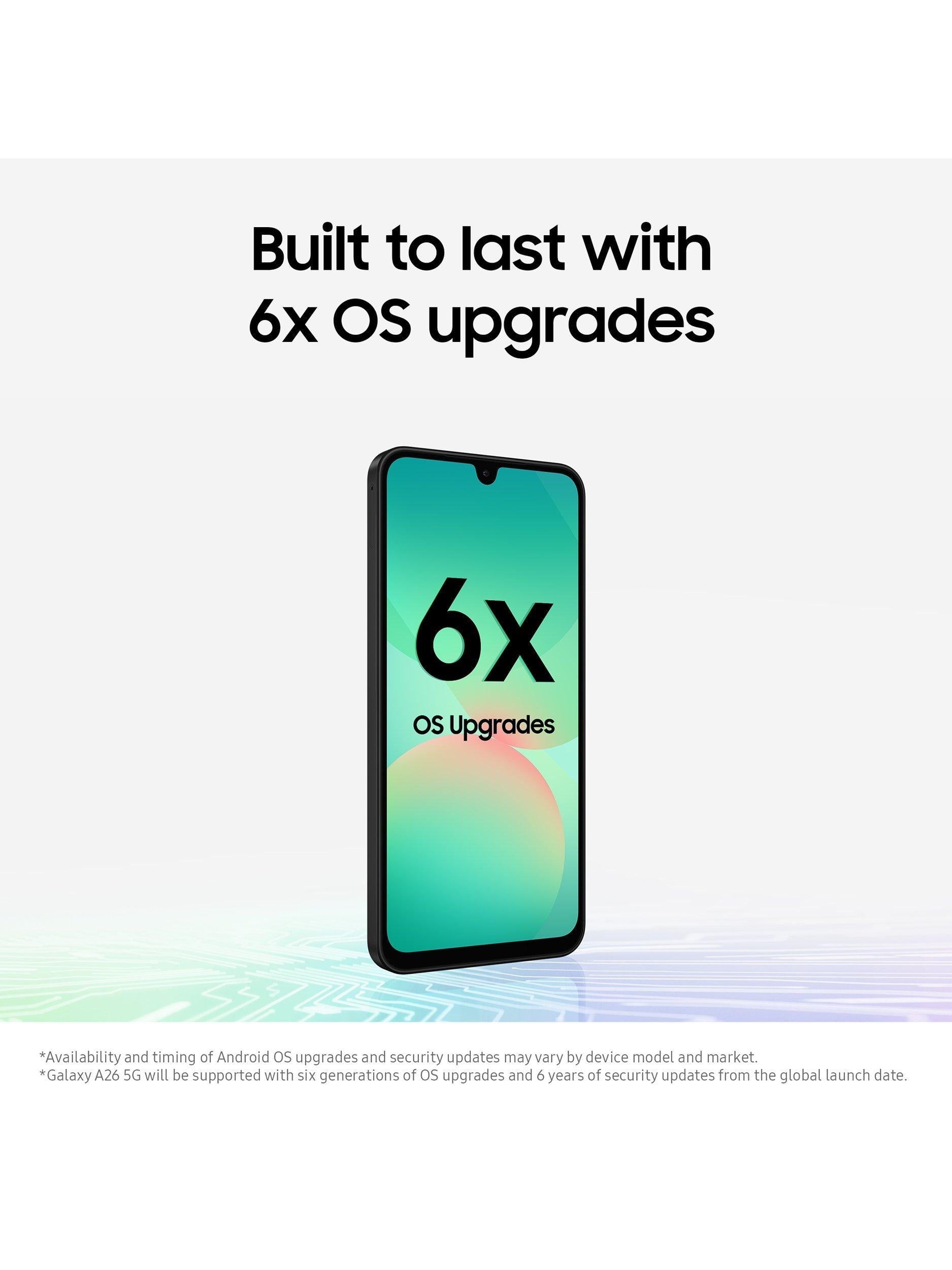 Galaxy A26 5G Smartphone, Android, 8GB RAM, 6.7”, 5G, SIM Free, 256GB