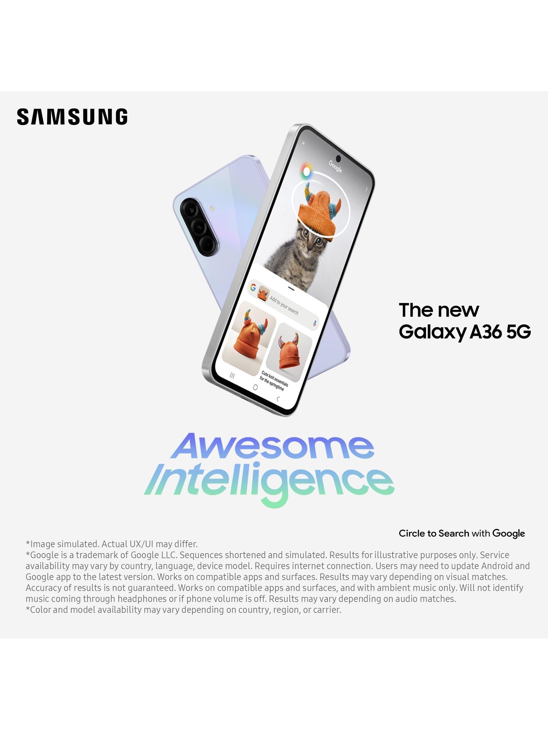Galaxy A36 5G Smartphone, Android, 8GB RAM, 6.7", 5G, SIM Free, 256GB