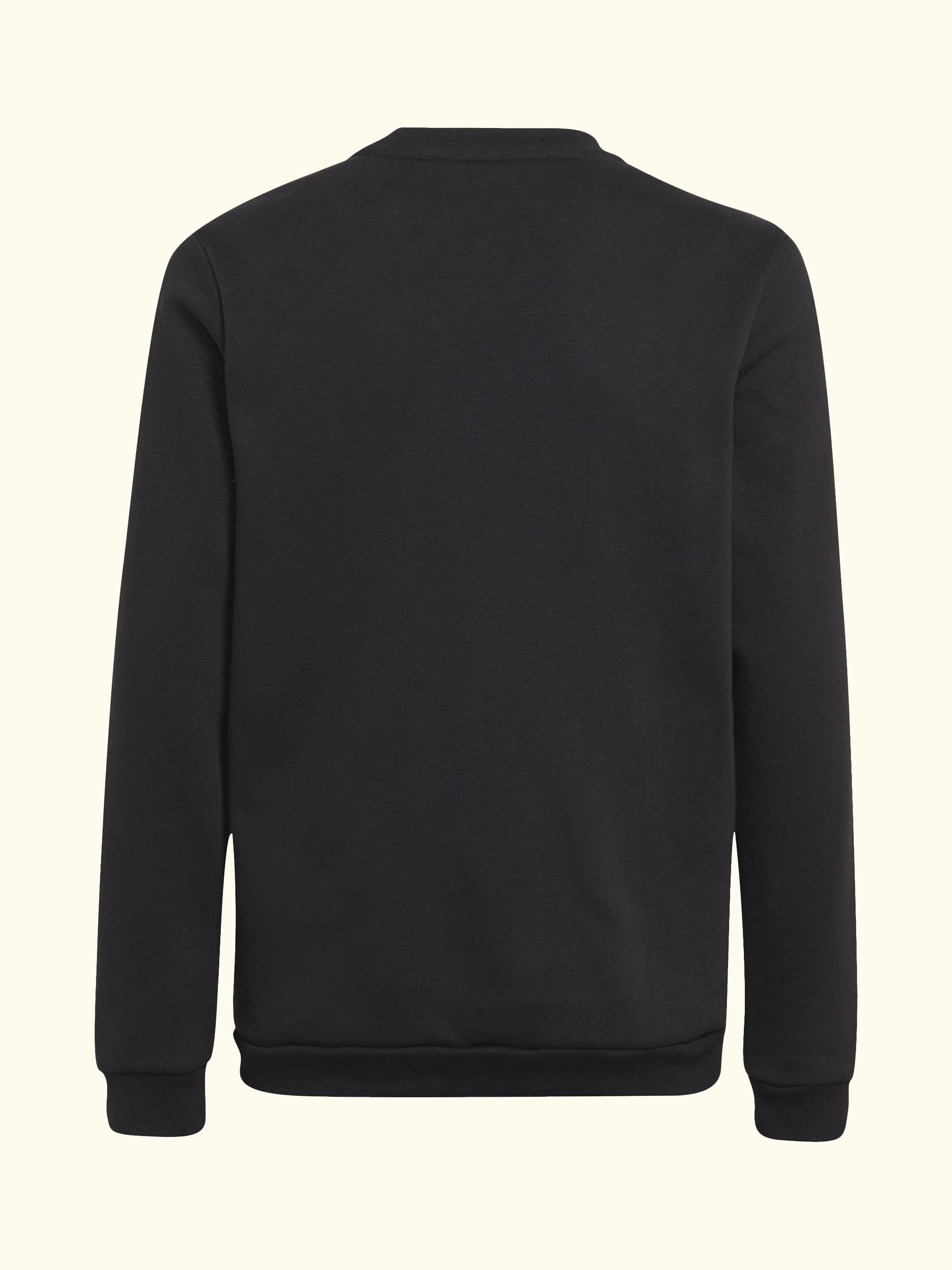 Kids' Cotton Blend Crew Neck Sweatshirt, Black