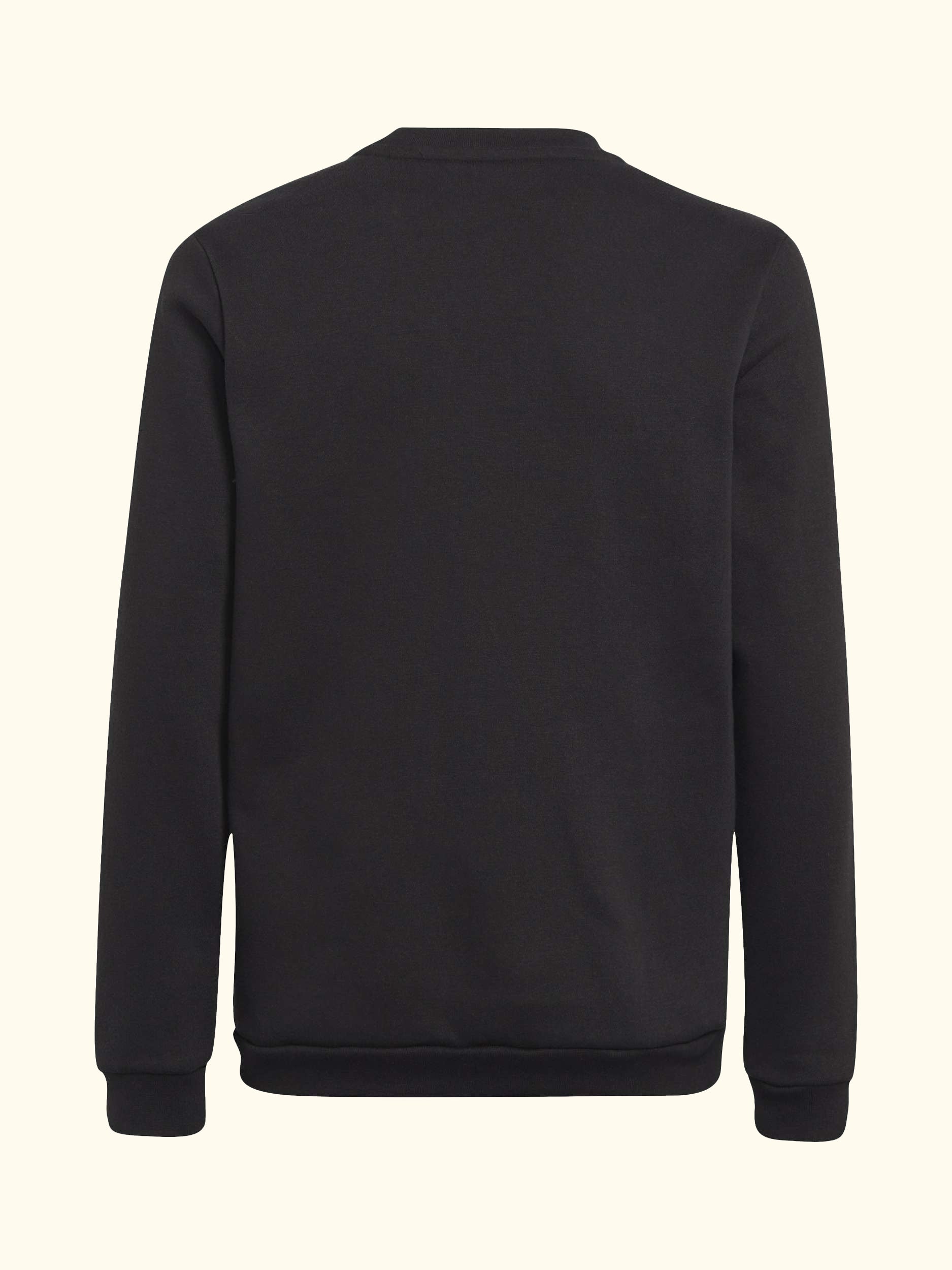 Kids' Cotton Blend Crew Neck Sweatshirt, Black