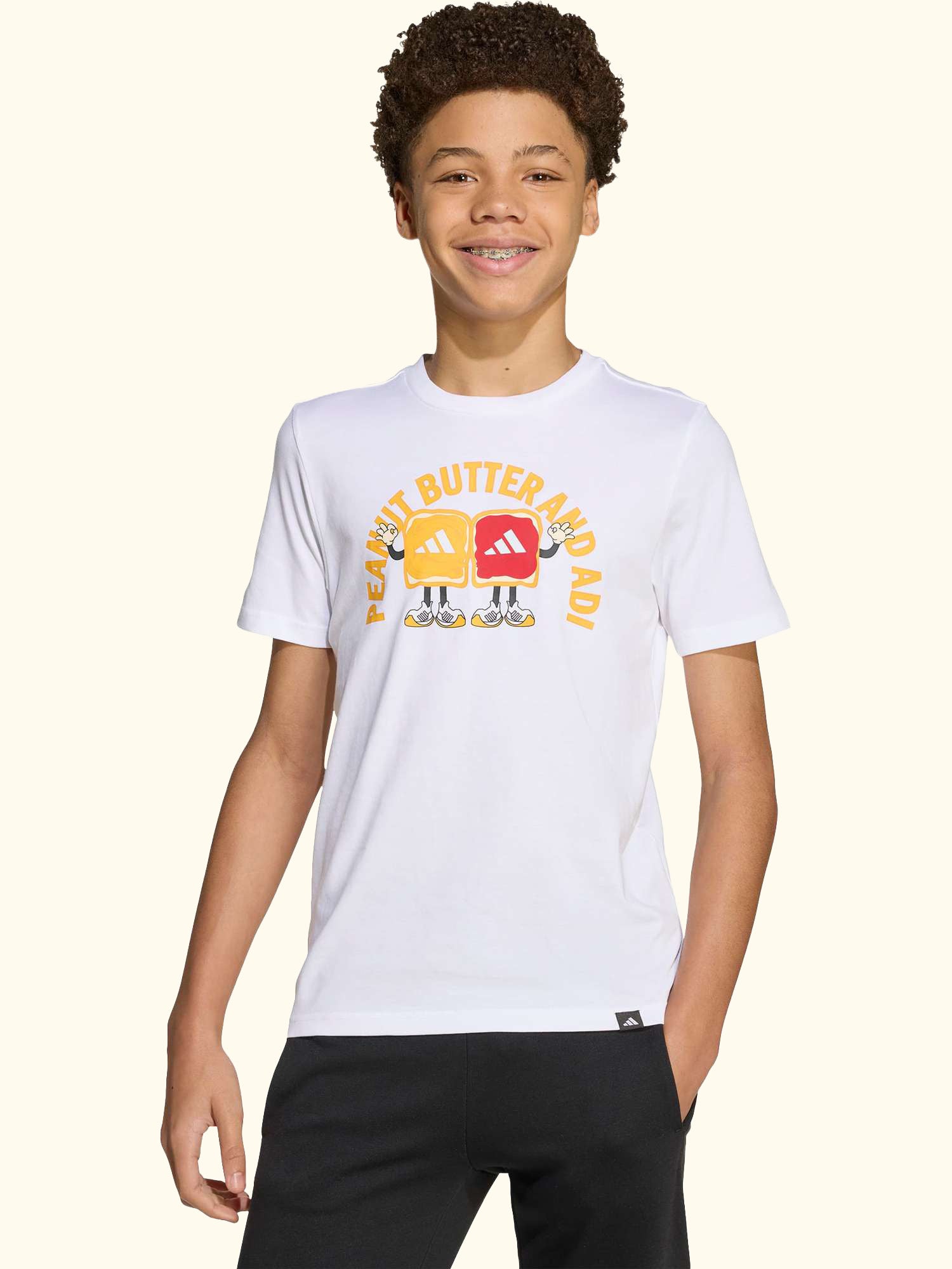Kids' Cotton Food Graphic T-Shirt, White