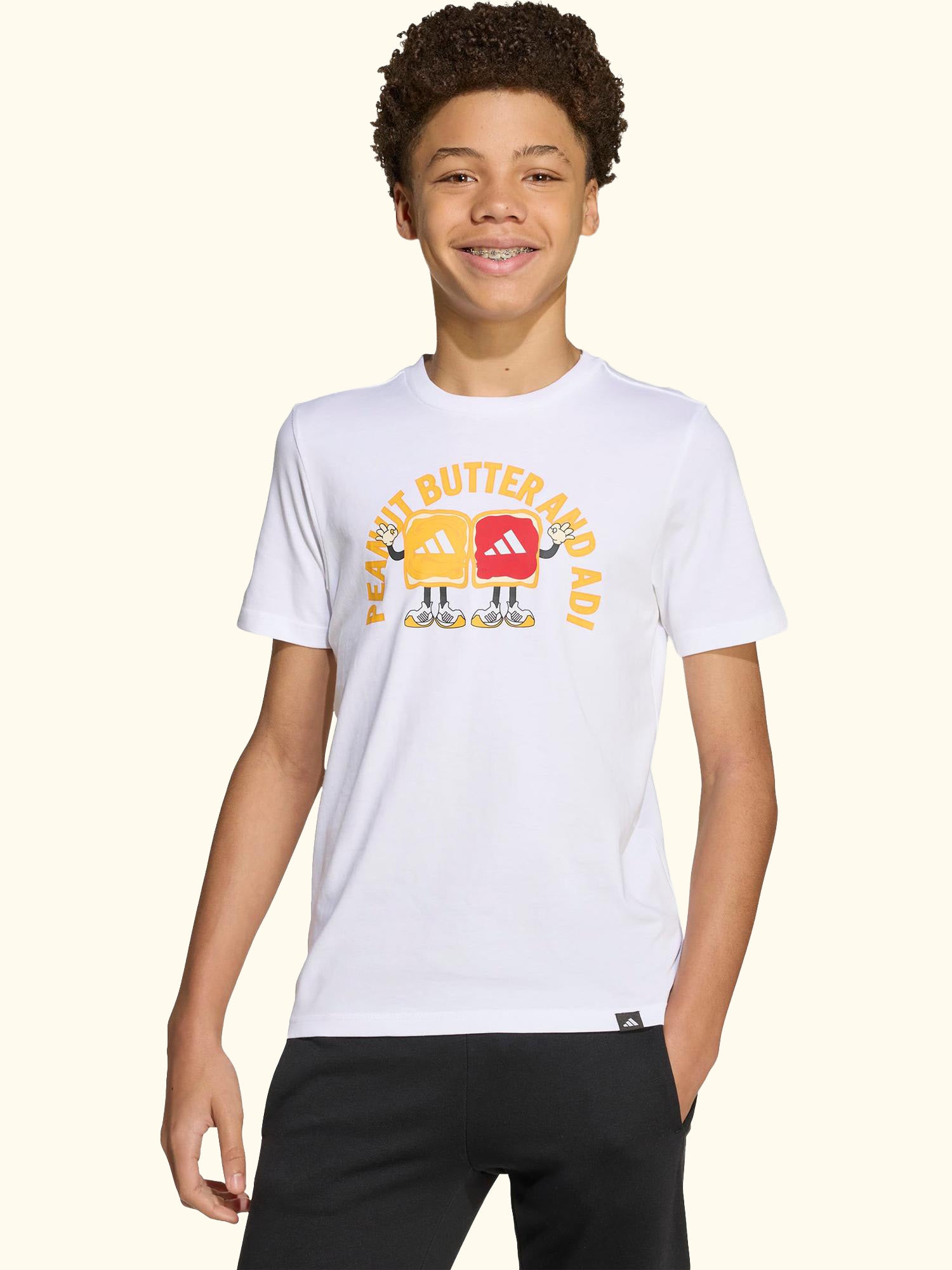 Kids' Cotton Food Graphic T-Shirt, White