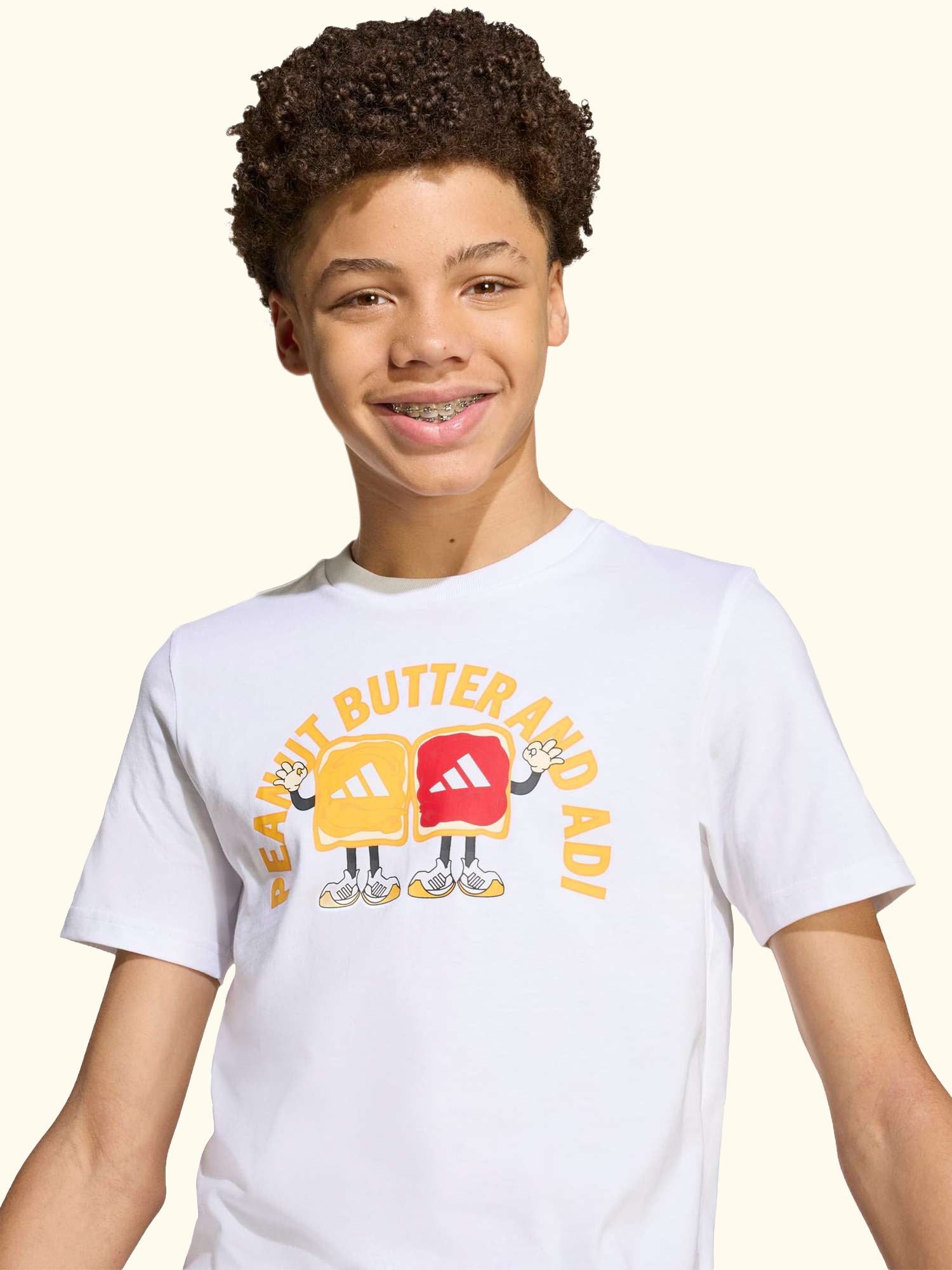 Kids' Cotton Food Graphic T-Shirt, White