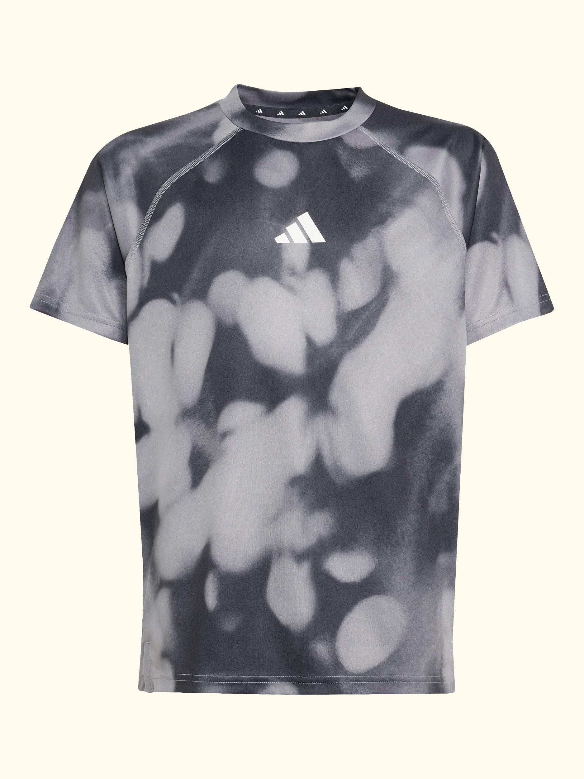 Kids' Short Sleeved Training T-Shirt, Carbon/Black