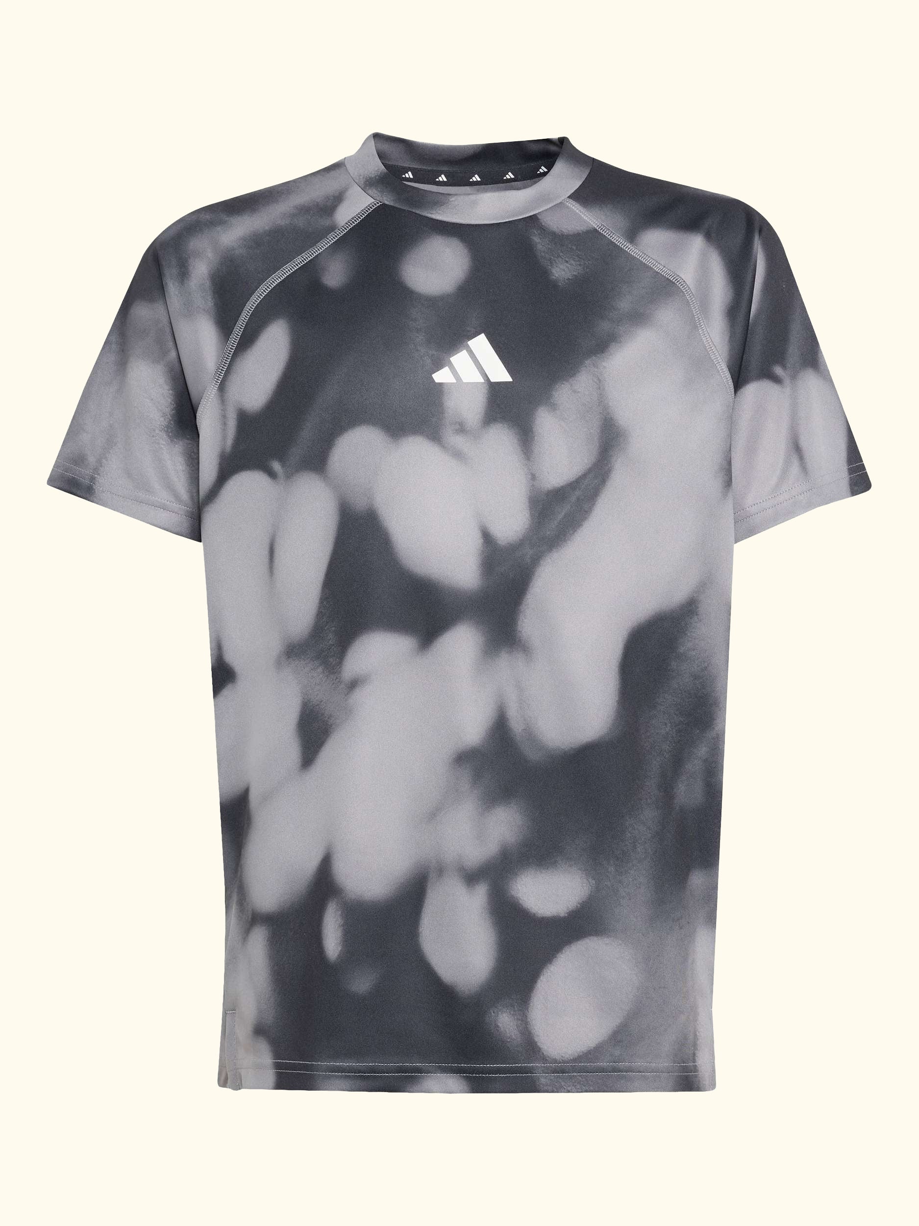 Kids' Short Sleeved Training T-Shirt, Carbon/Black