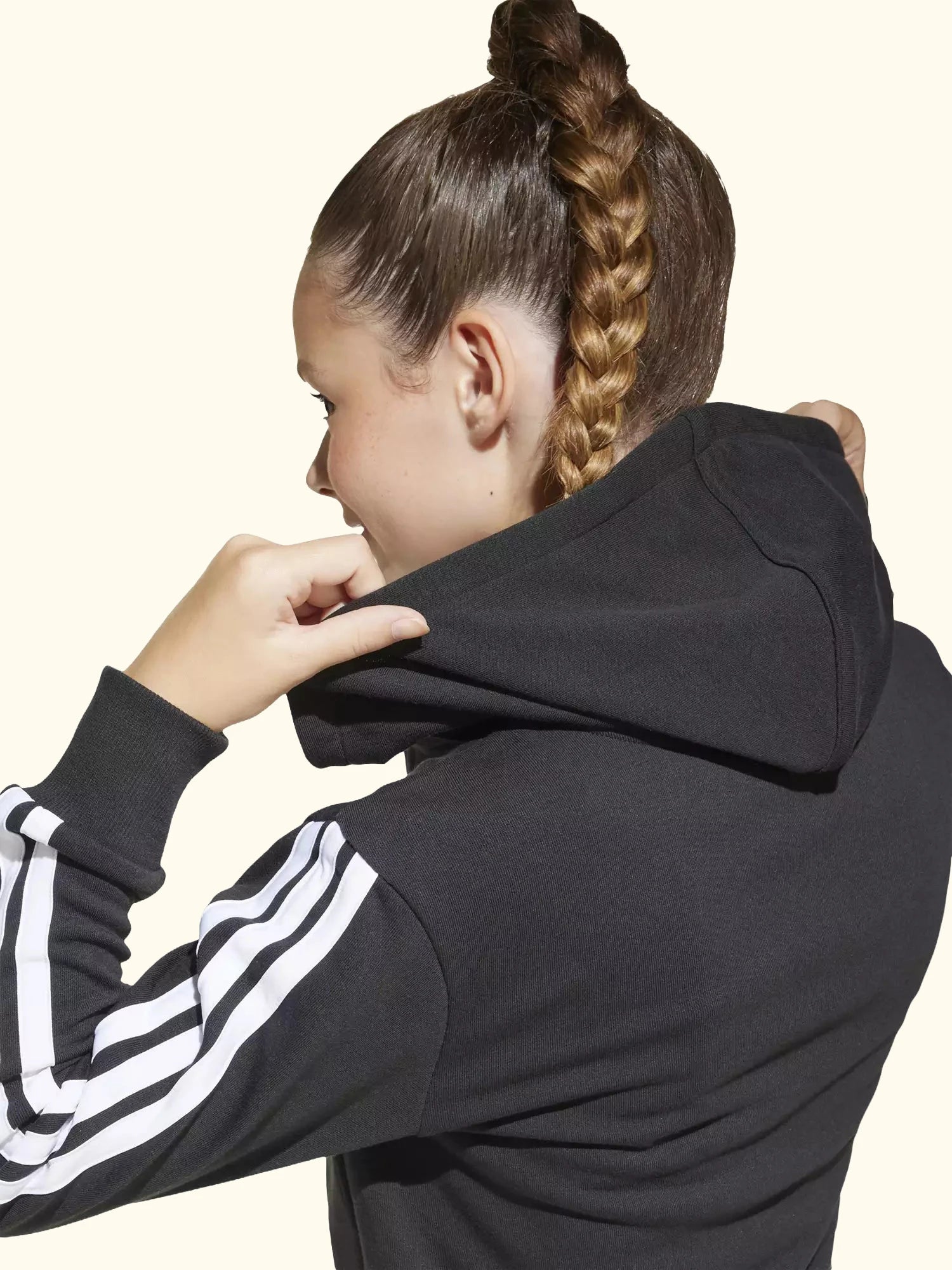 addias Kids' Cotton Blend Essentials Full Zip Hoodie