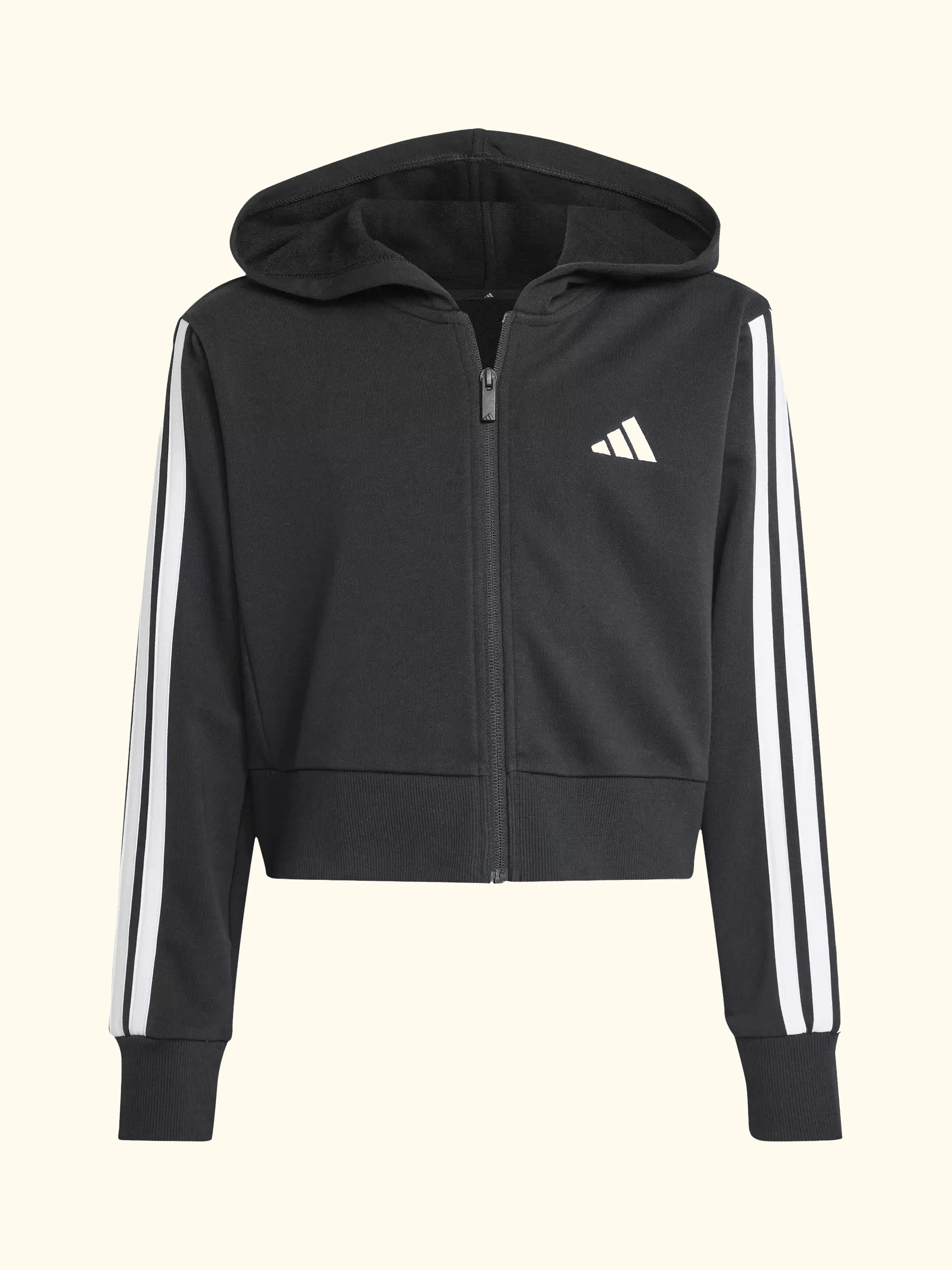 addias Kids' Cotton Blend Essentials Full Zip Hoodie