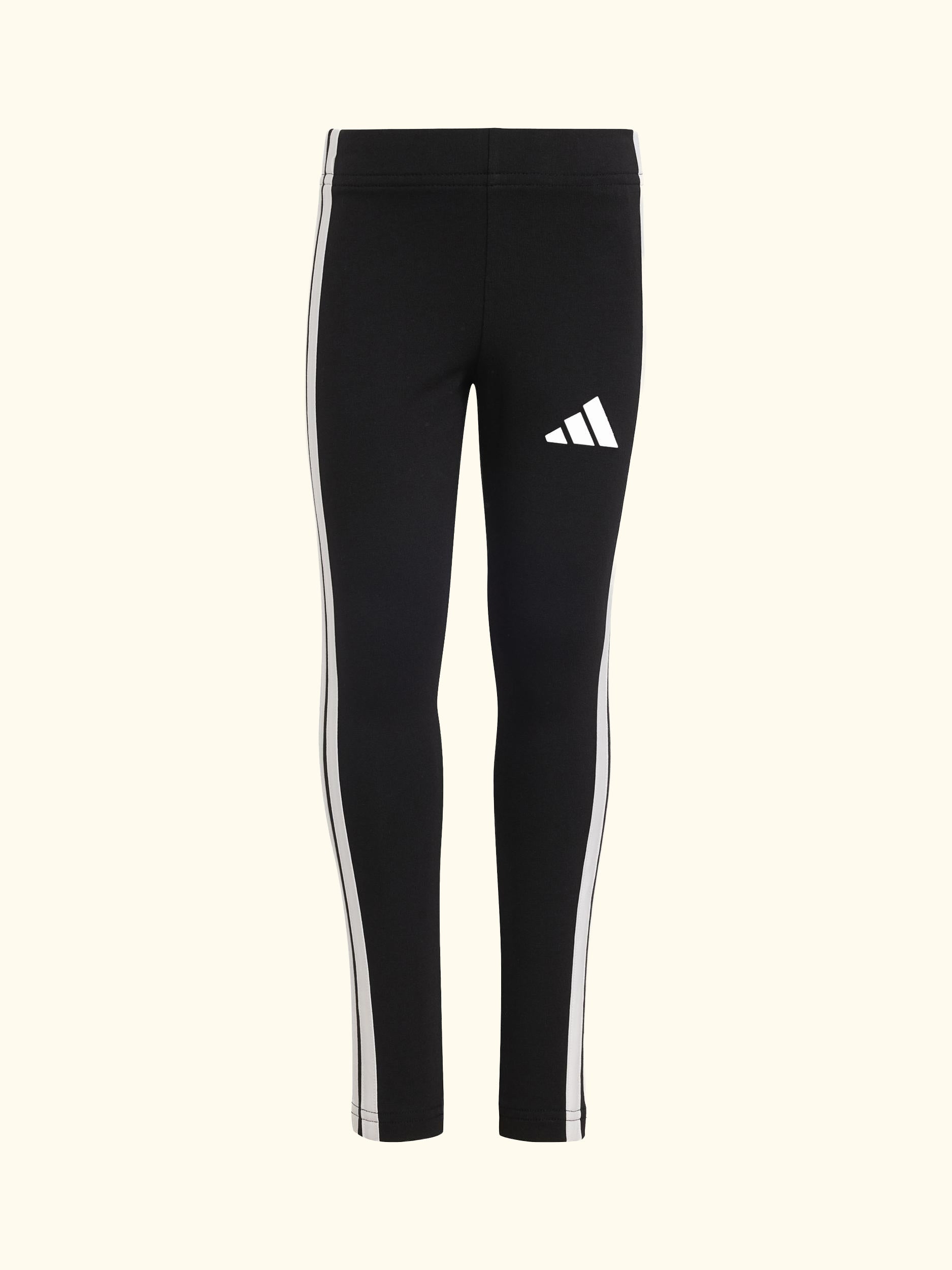 Kids' Cotton Blend Essentials Leggings, Black/White