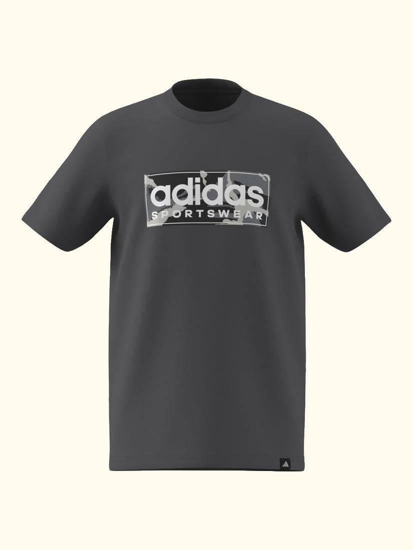 Kids' Camo Linear Graphic T-Shirt, Grey