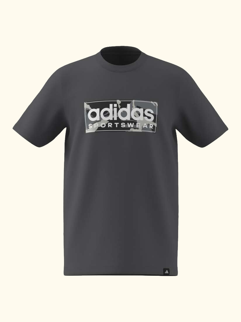 Kids' Camo Linear Graphic T-Shirt, Grey