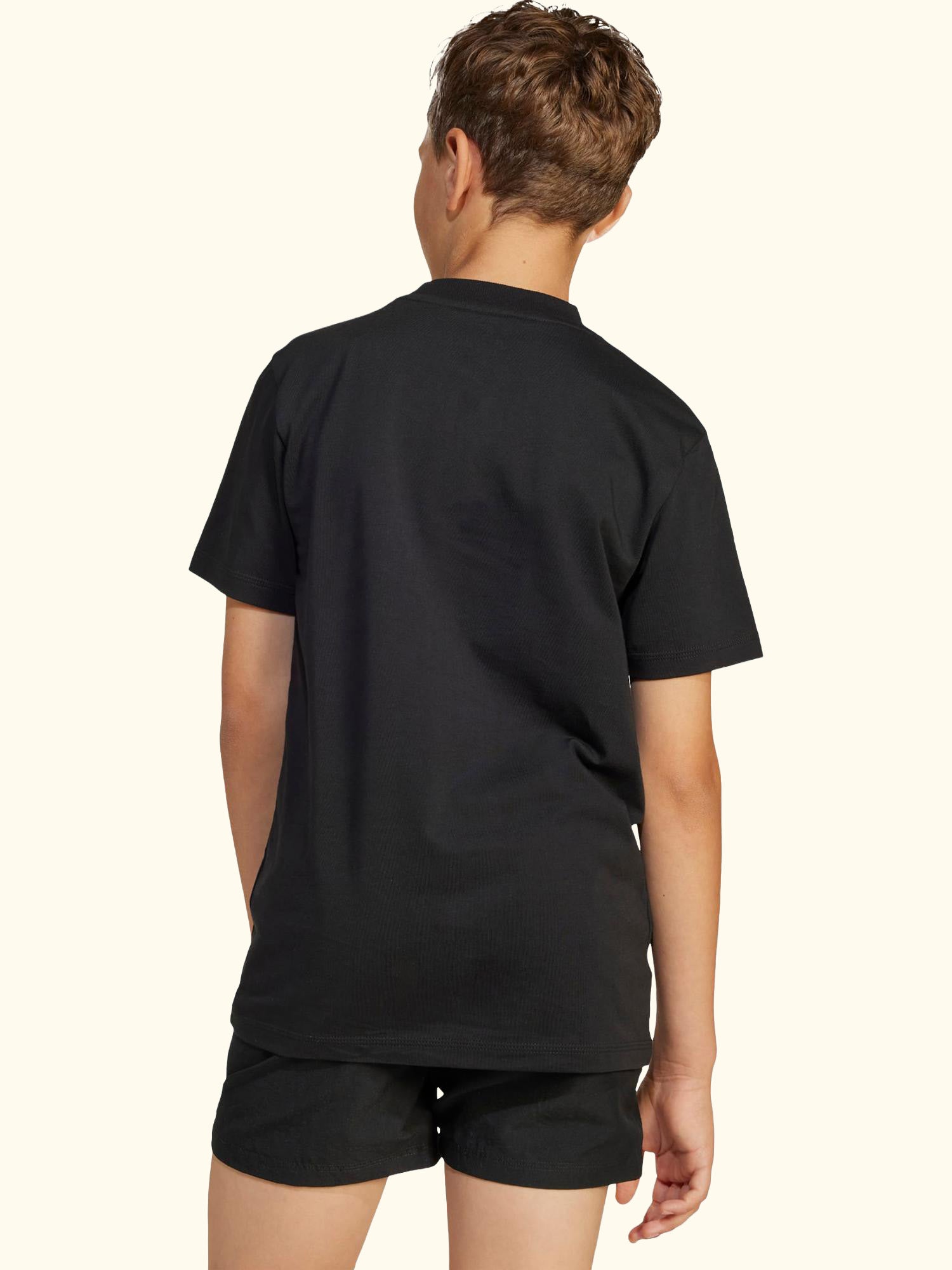Kids' Essentials Cotton T-Shirt, Black/White