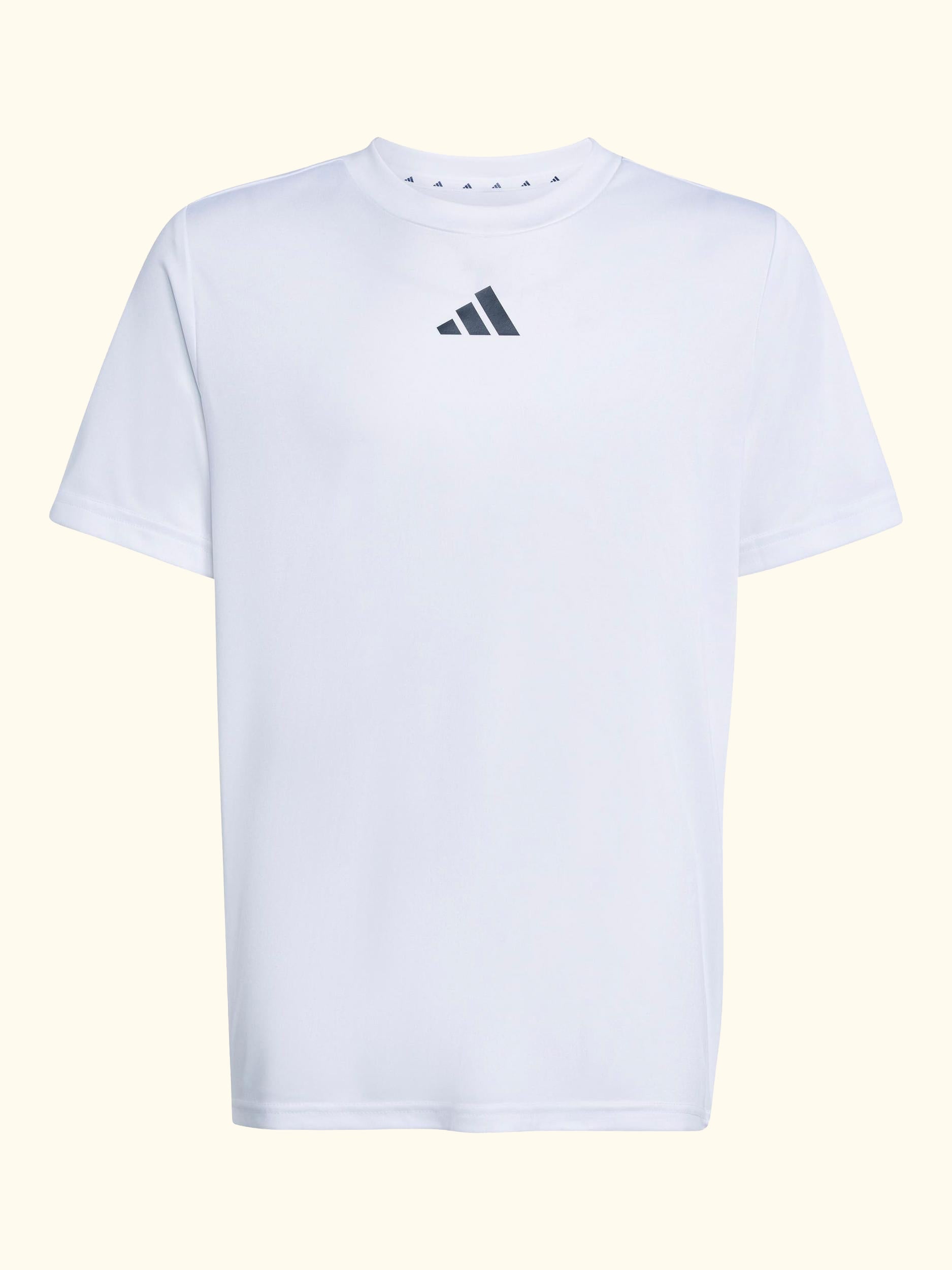 Kids' Train Essentials 3-Stripes T-Shirt and Shorts Set, White/Black