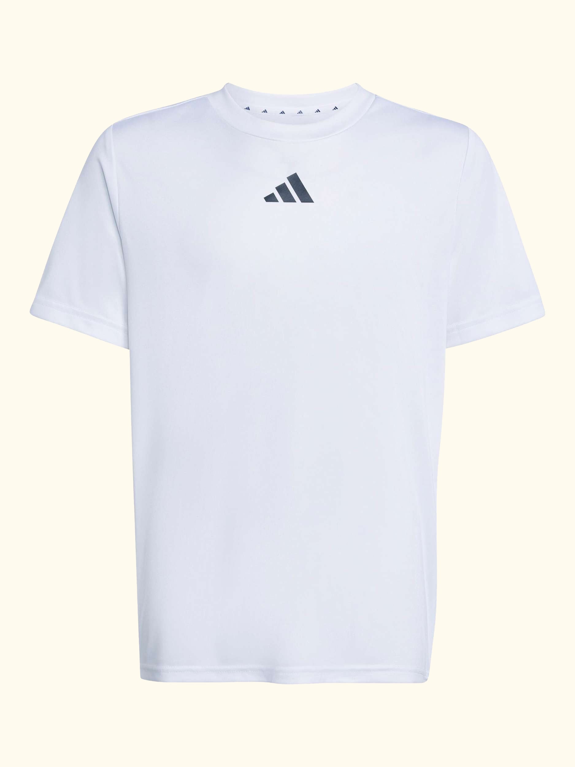 Kids' Train Essentials 3-Stripes T-Shirt and Shorts Set, White/Black