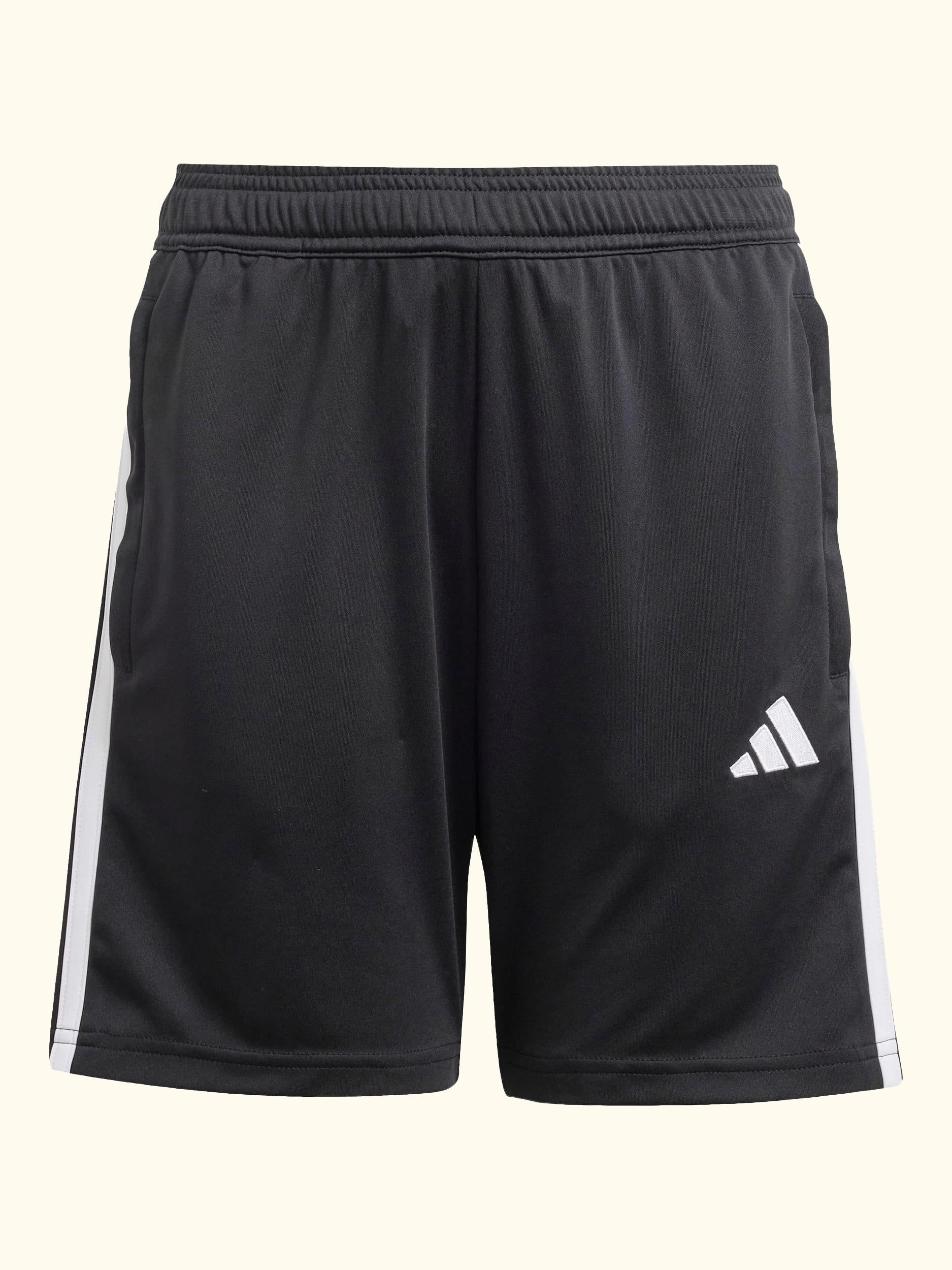 Kids' Tiro 25 Essentials Shorts, Black/White