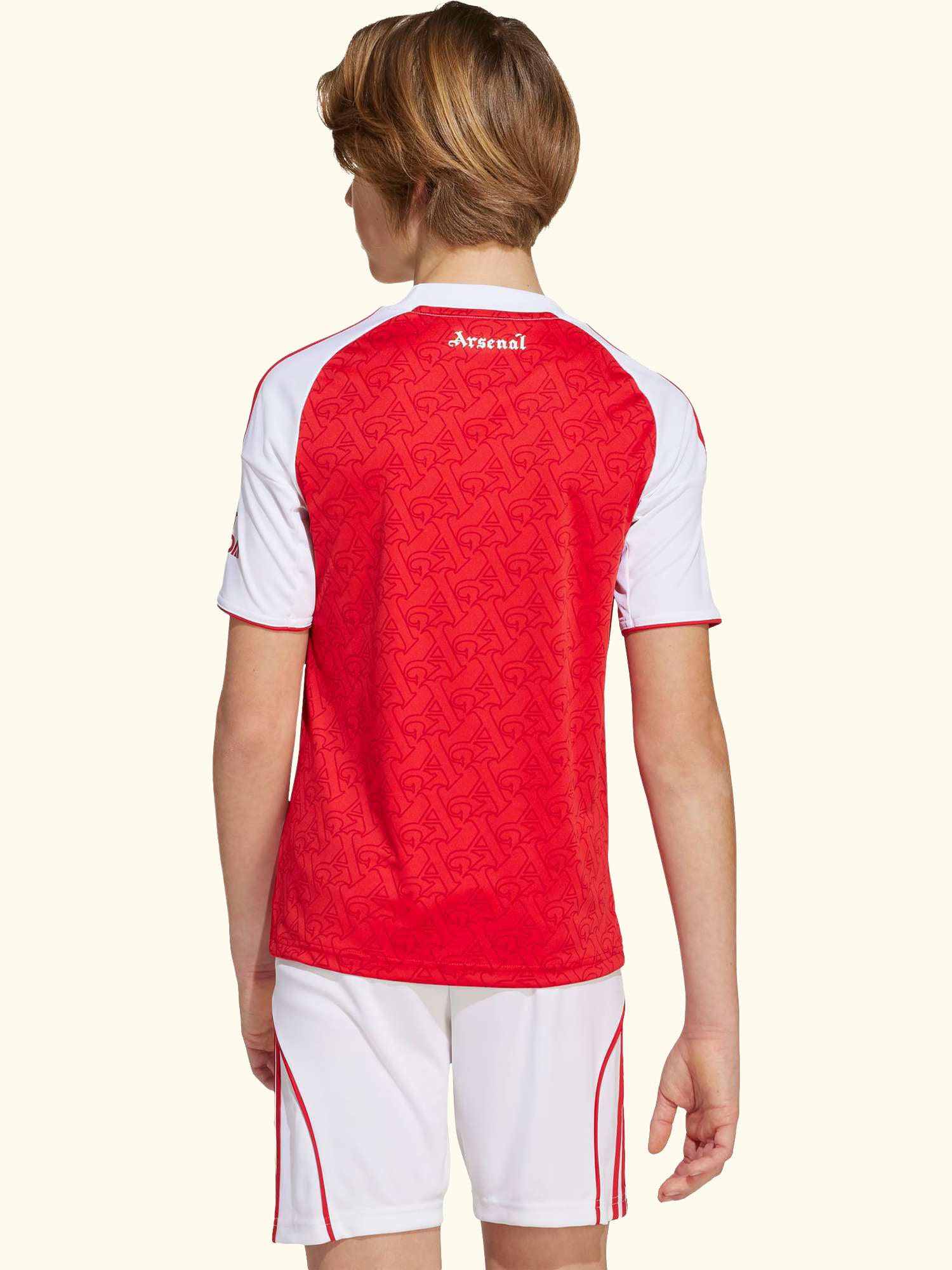Kids' Arsenal Football Club Home Jersey Top, Betsca/White
