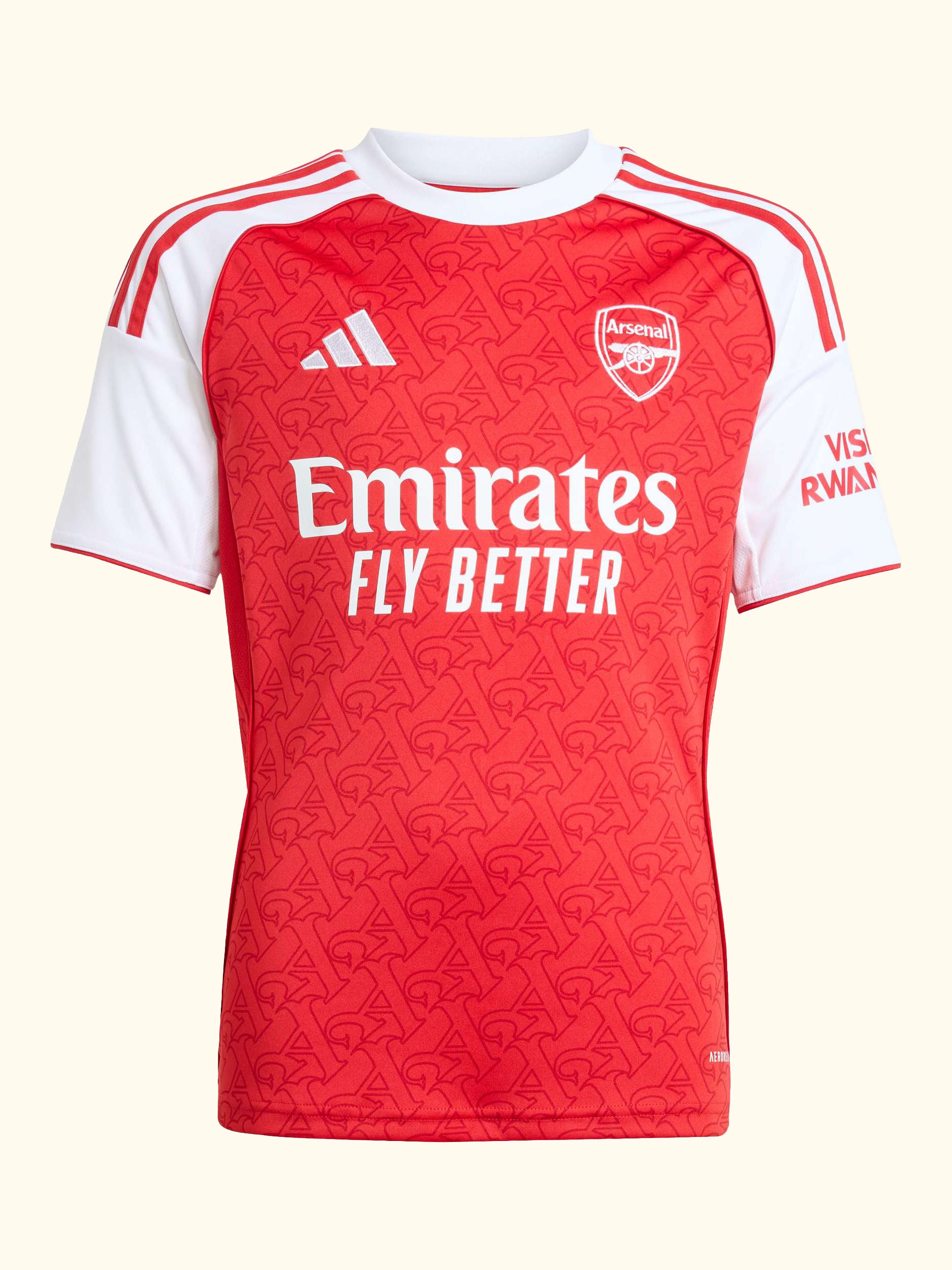 Kids' Arsenal Football Club Home Jersey Top, Betsca/White