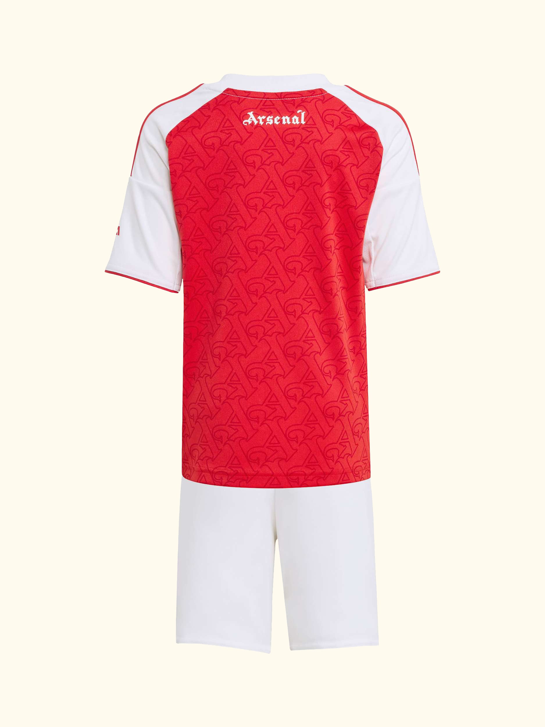 Kids' Arsenal Football Club Home Mini Kit, Betsca/White