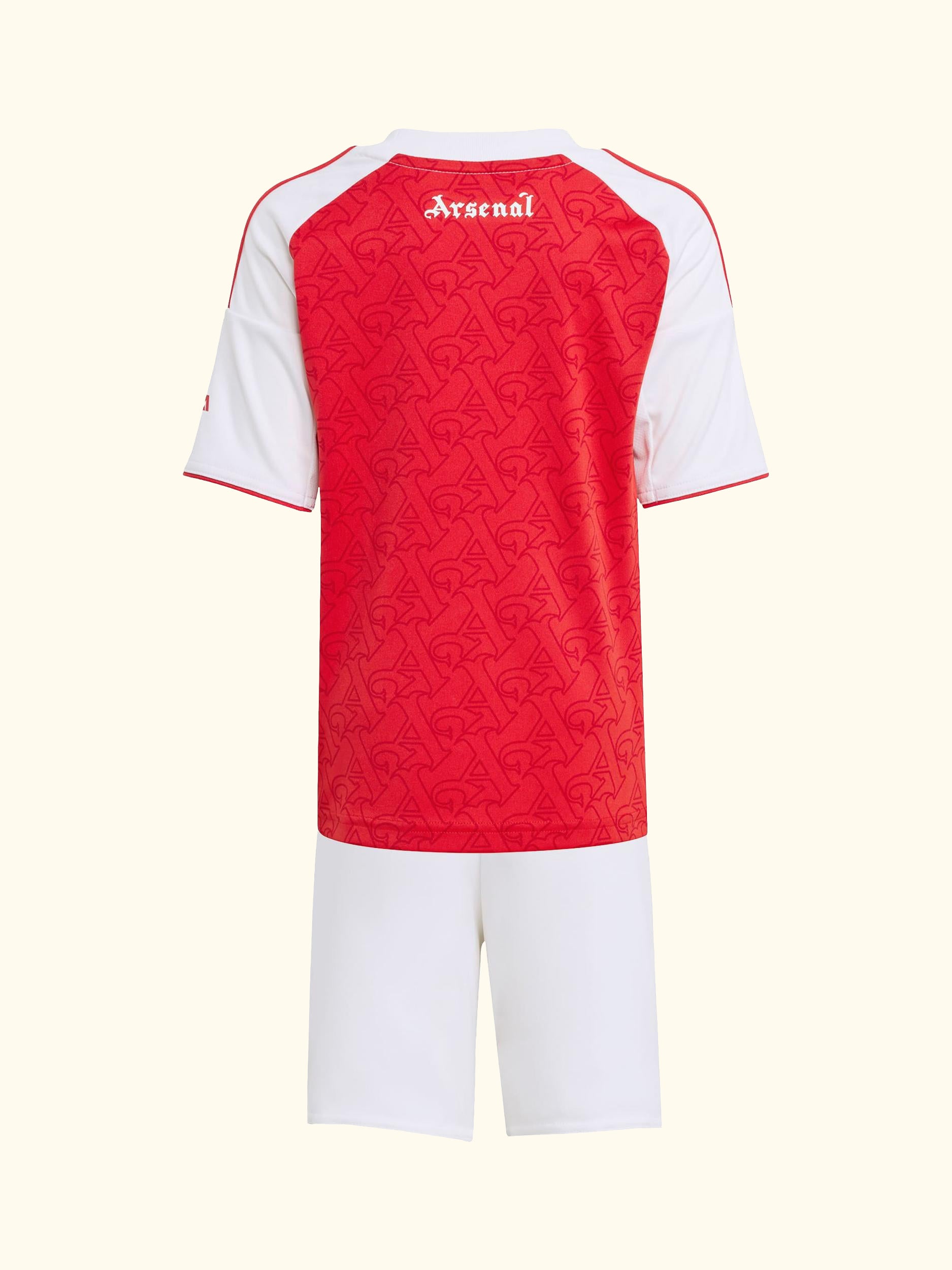Kids' Arsenal Football Club Home Mini Kit, Betsca/White