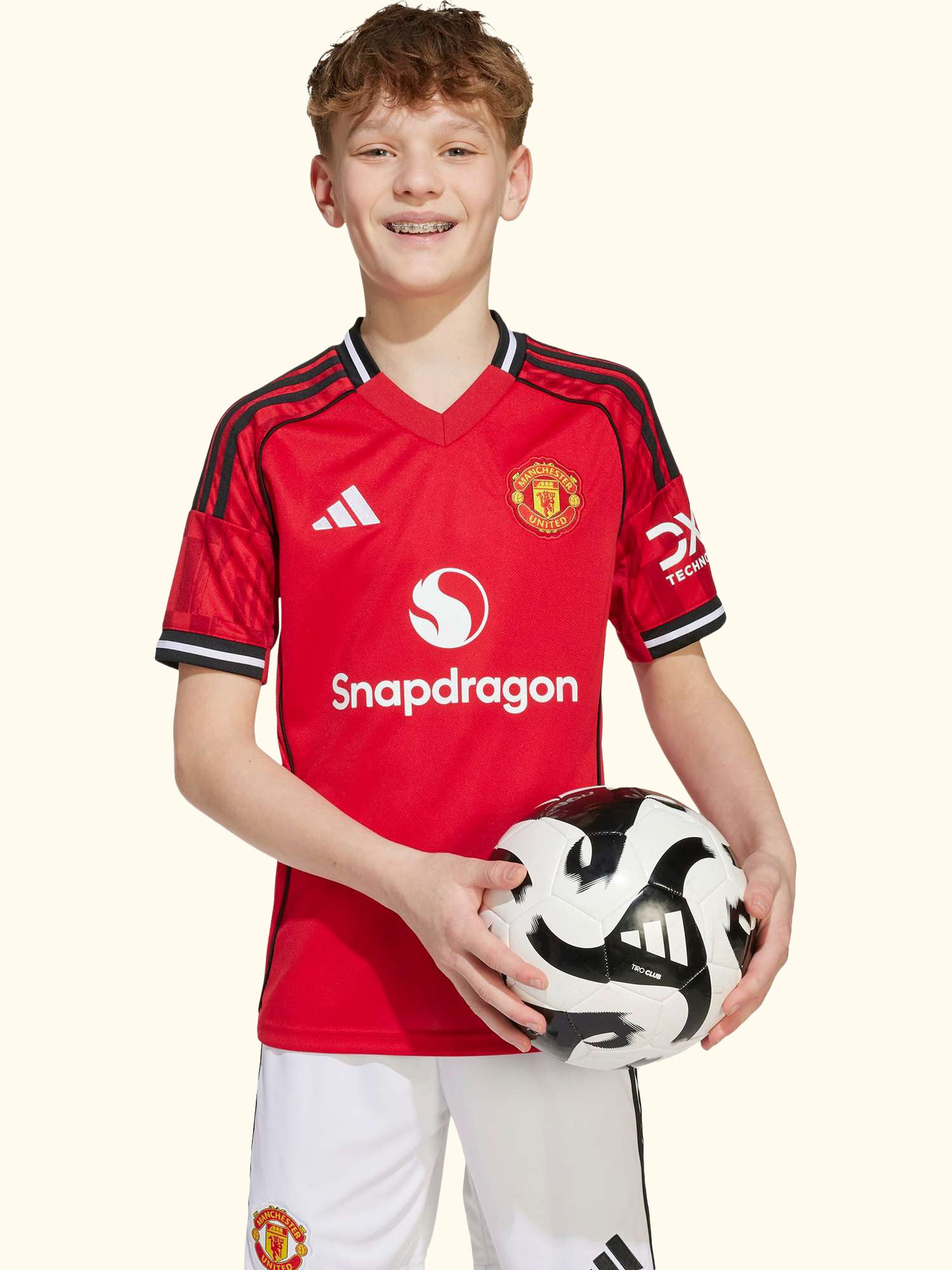Kids' Manchester United Home Jersey Top, Red