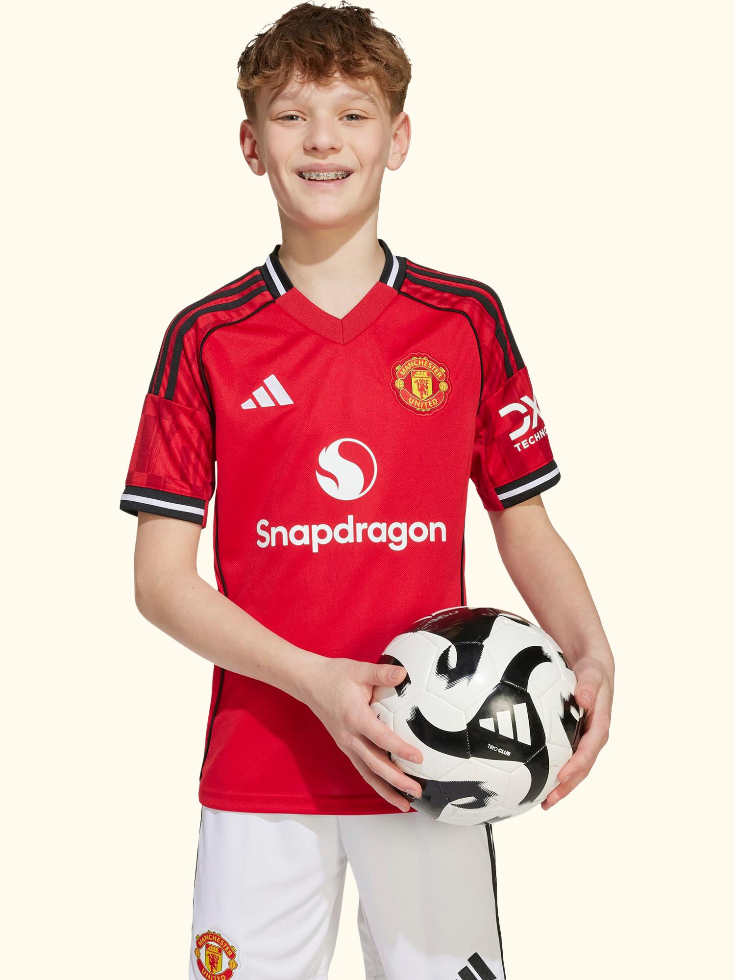Kids' Manchester United Home Jersey Top, Red