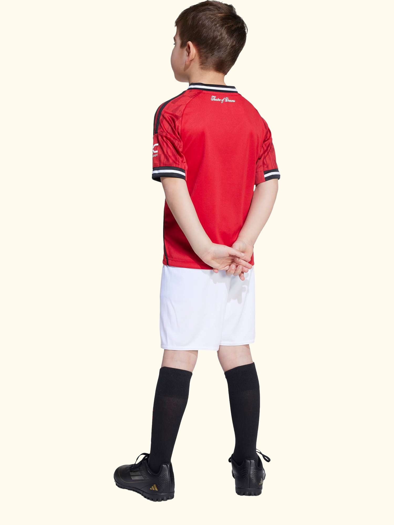 Kids' Manchester United Football Club Home Mini Kit, Red