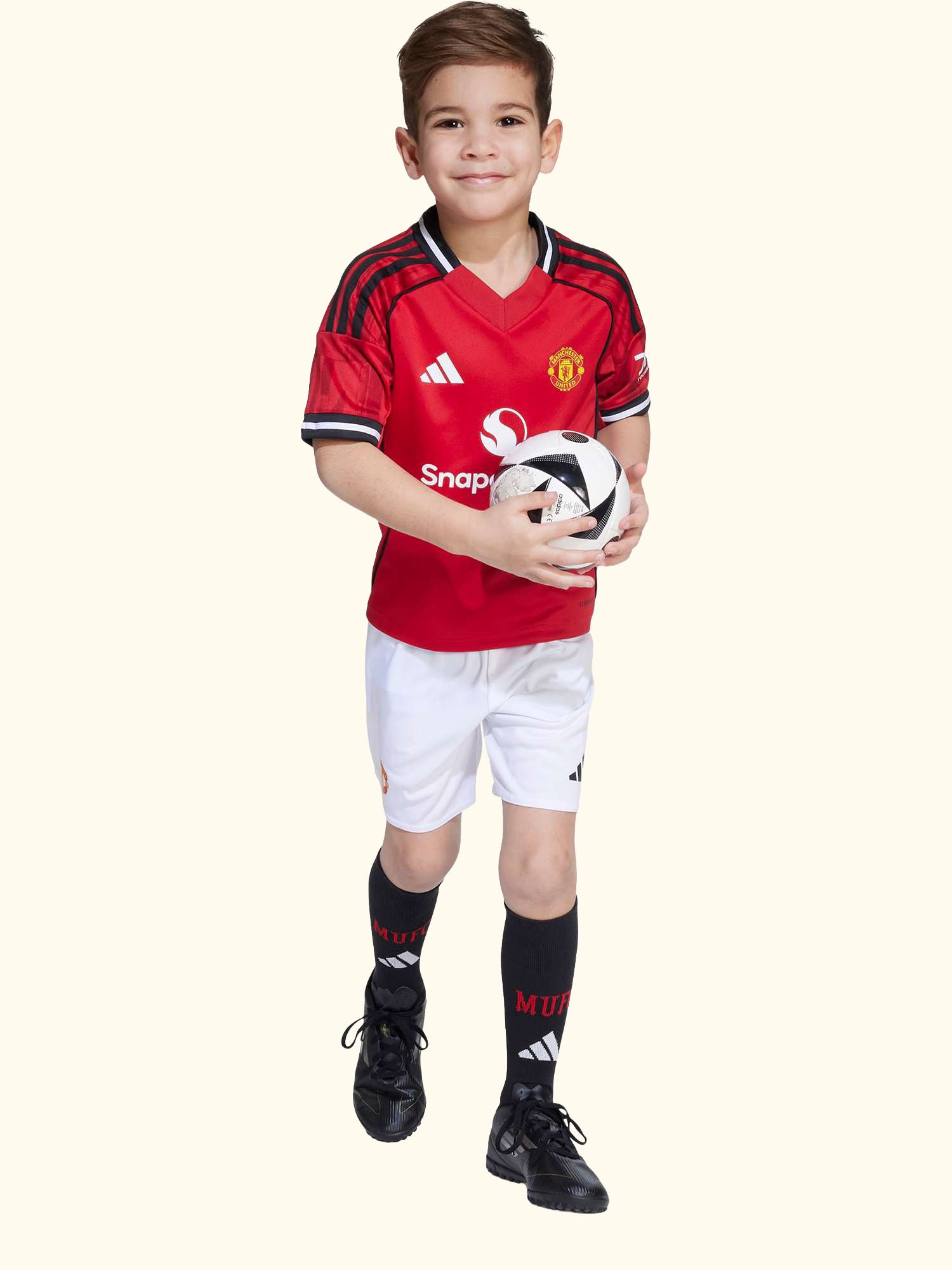 Kids' Manchester United Football Club Home Mini Kit, Red