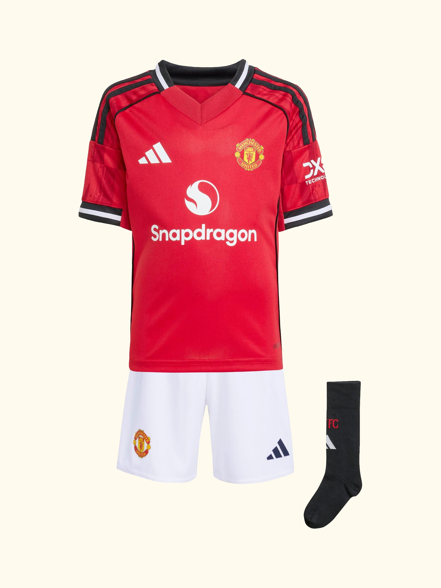 Kids' Manchester United Football Club Home Mini Kit, Red