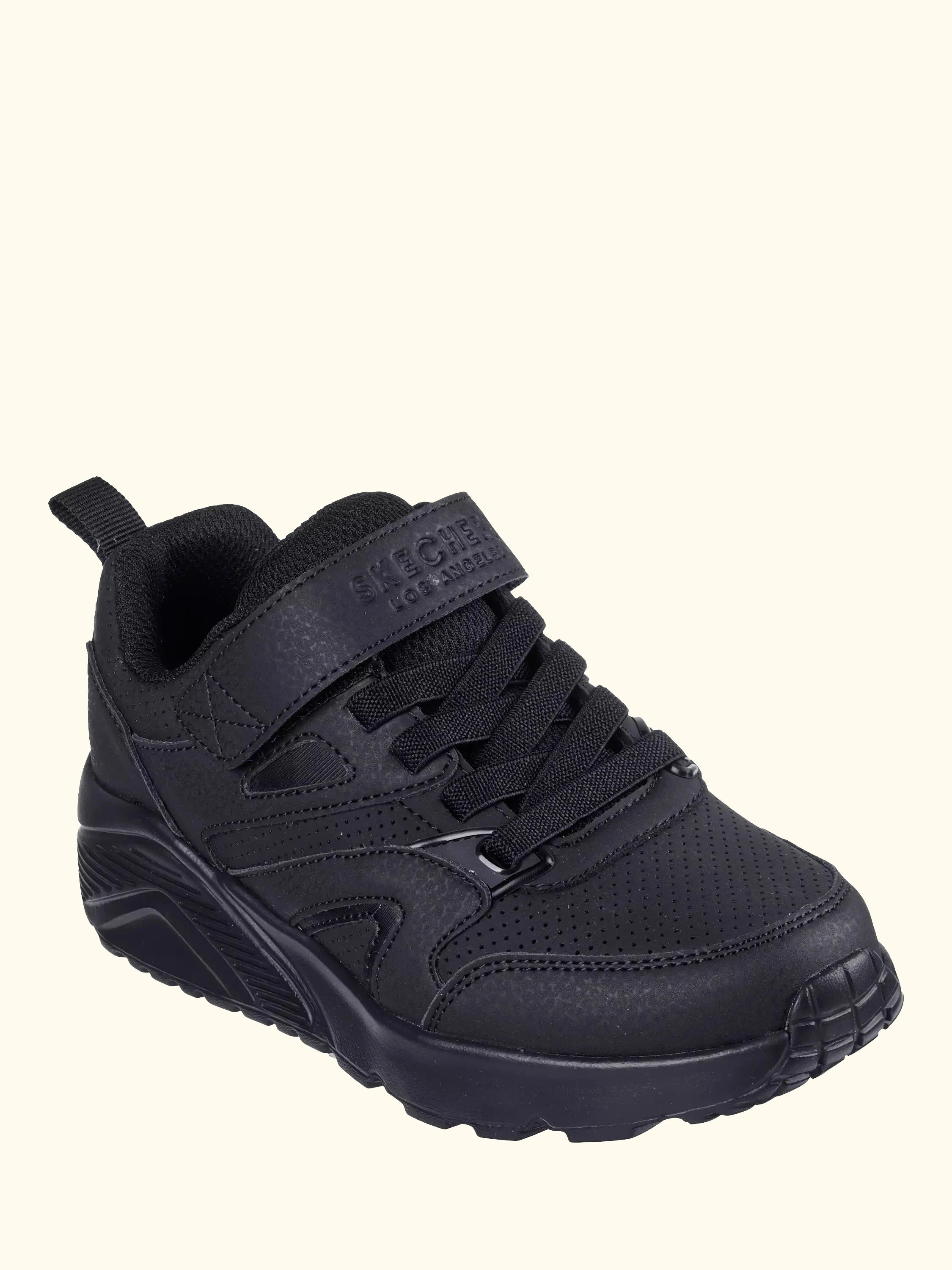 Skechers Kids' Street Uno Lite Echo Surge Lace Up Riptape School Shoes