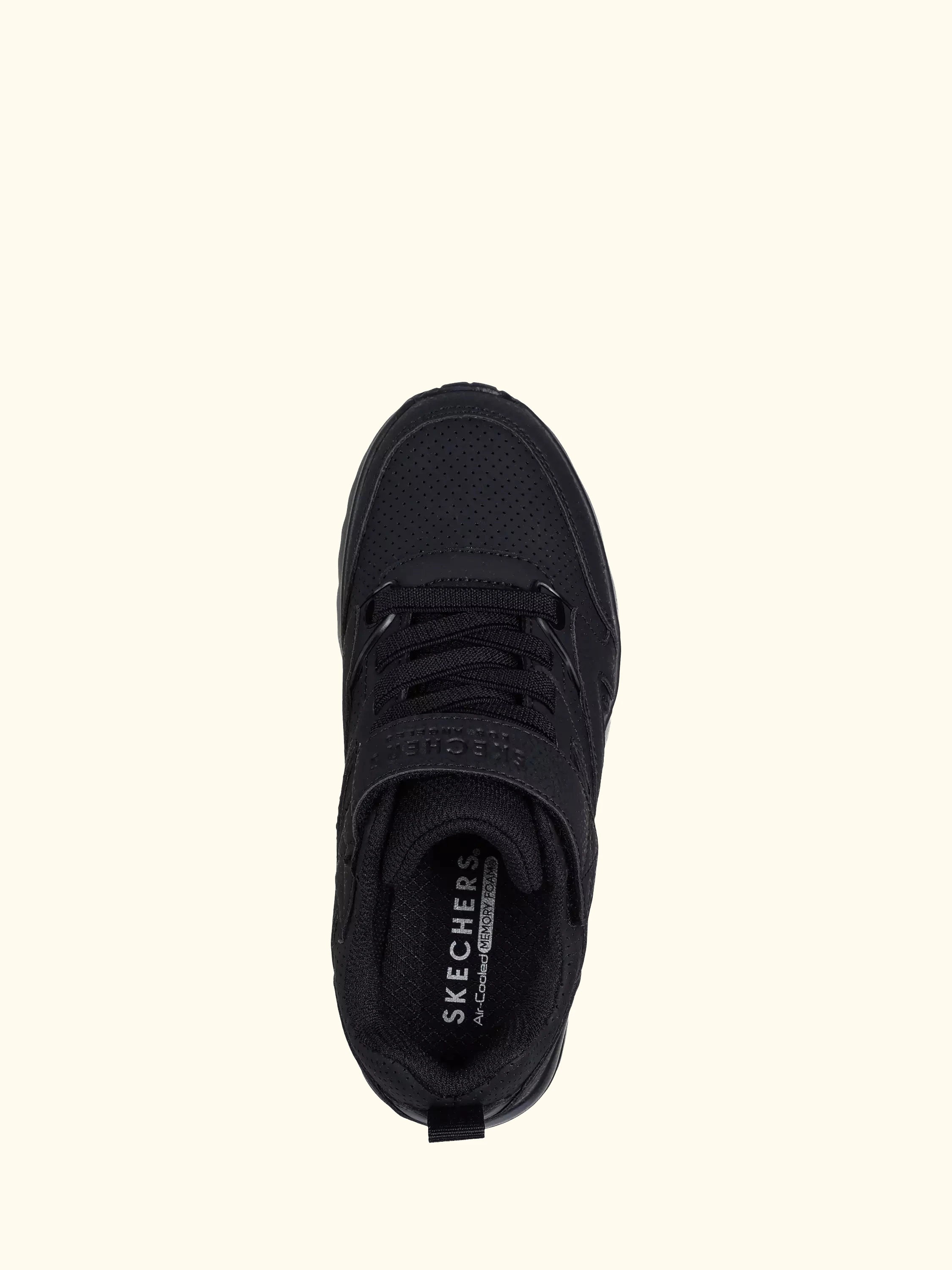 Skechers Kids' Street Uno Lite Echo Surge Lace Up Riptape School Shoes