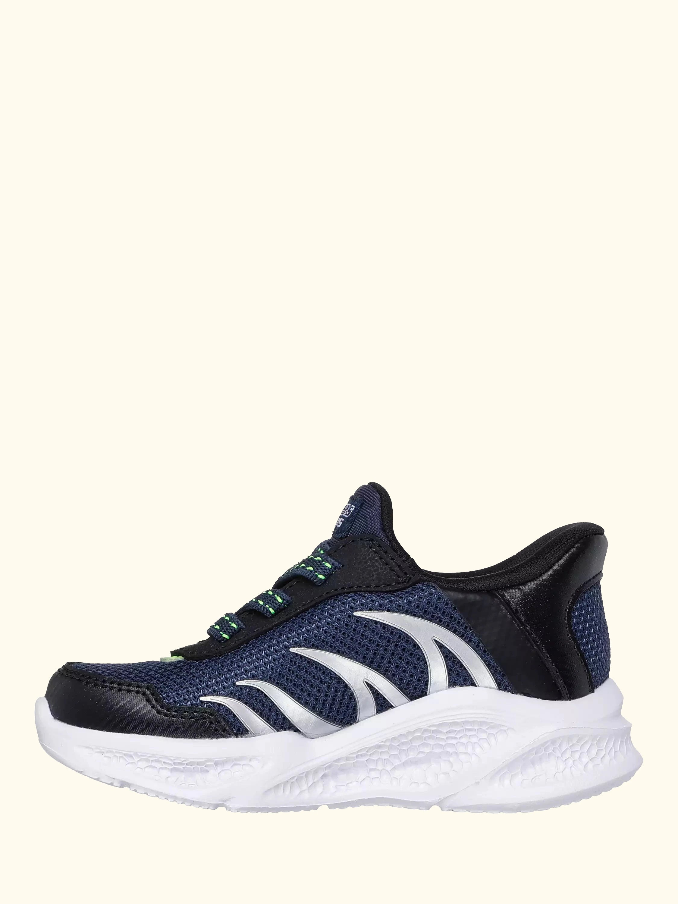 Skechers Kids' Slip-Ins S-Lights Meteor Lights Trainers, Navy/Black