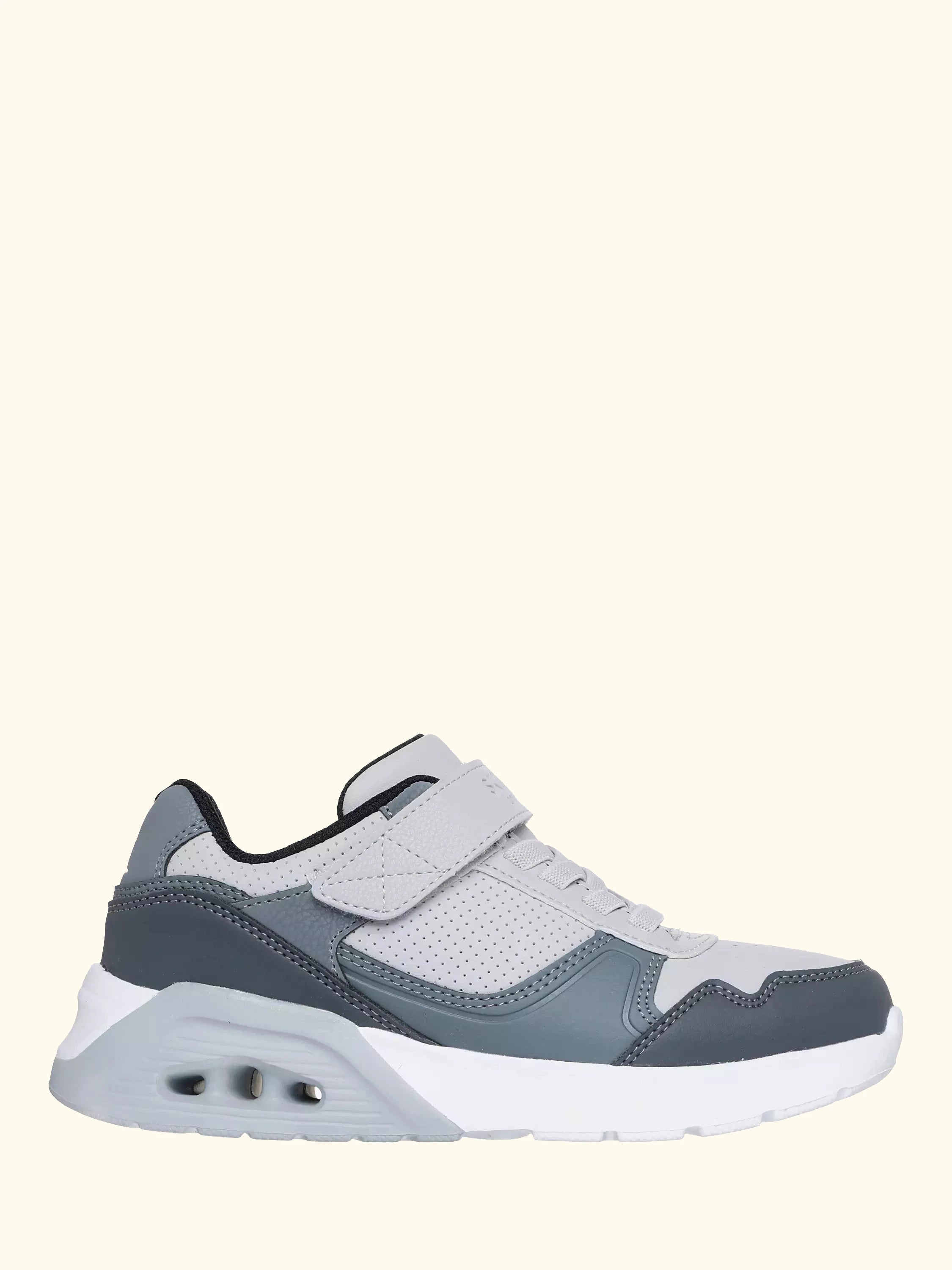 Skechers Kids' Street Uno Lite 2.0 Pillar Duo Trainers, Light Grey