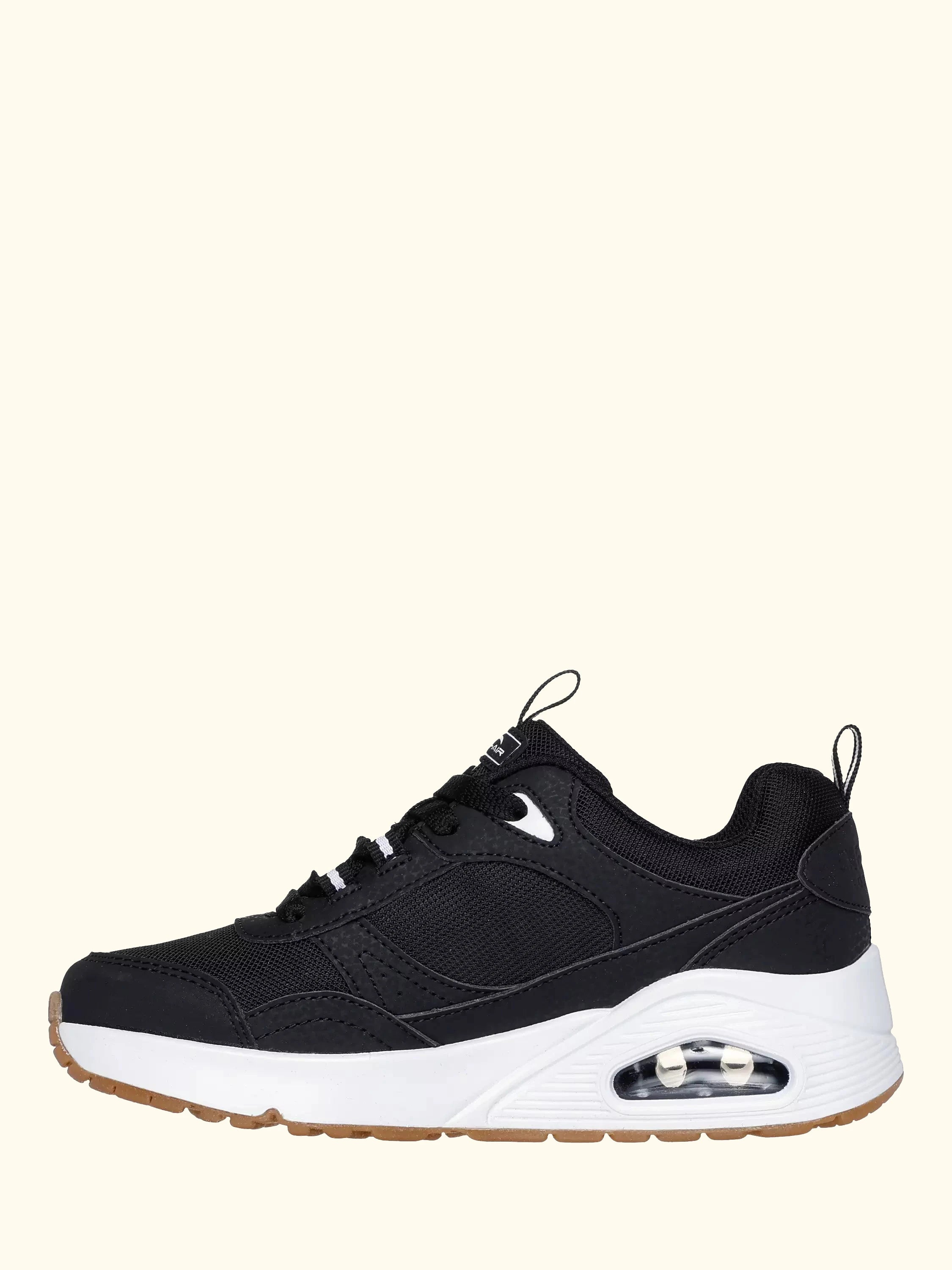 Skechers Kids' Street Uno Retro-Groove Trainers, Black