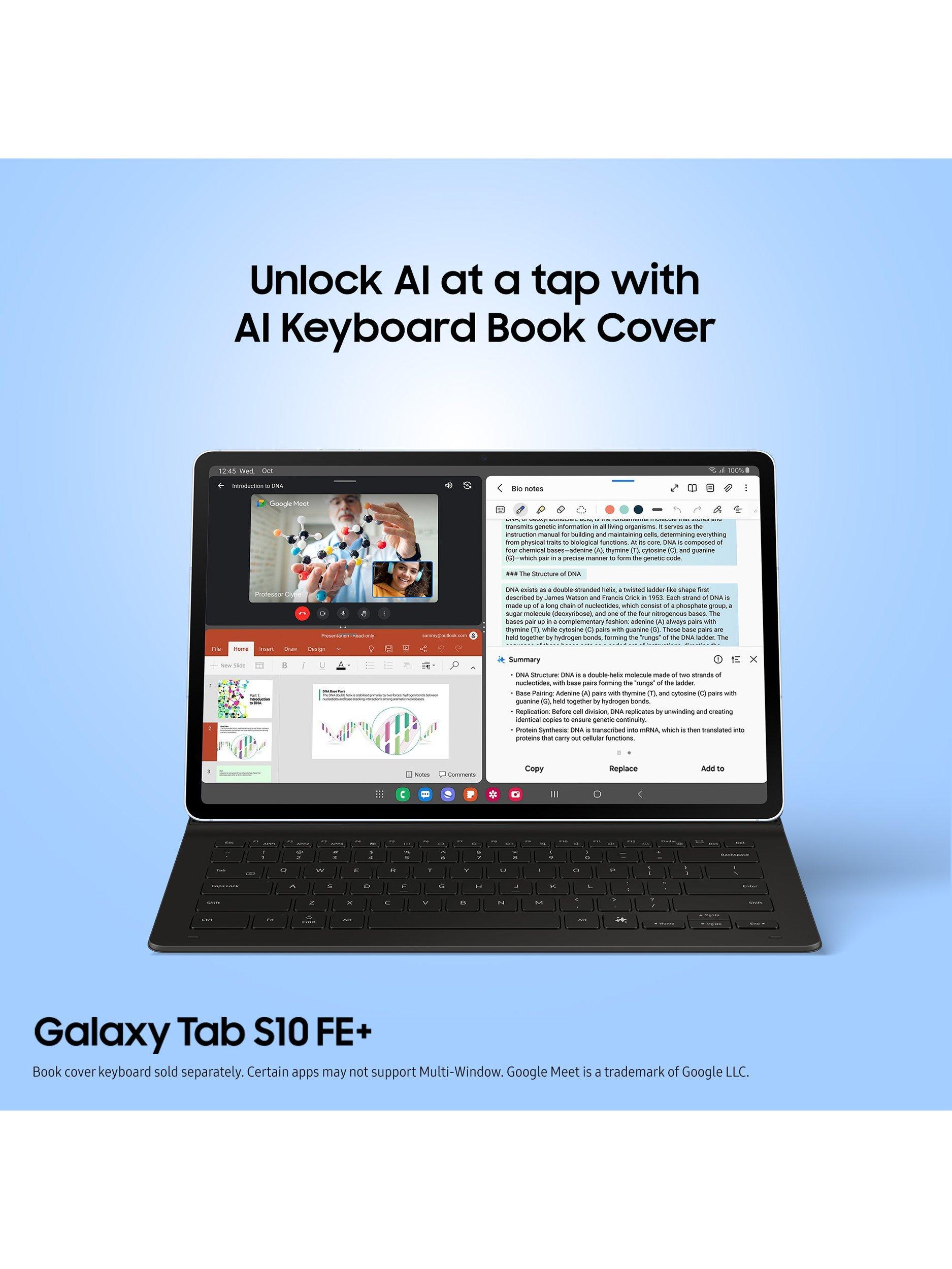 Galaxy Tab S10 FE+ Tablet with Bluetooth S Pen, Android, 12GB RAM, Wi-Fi, 13.1", Grey, 256GB