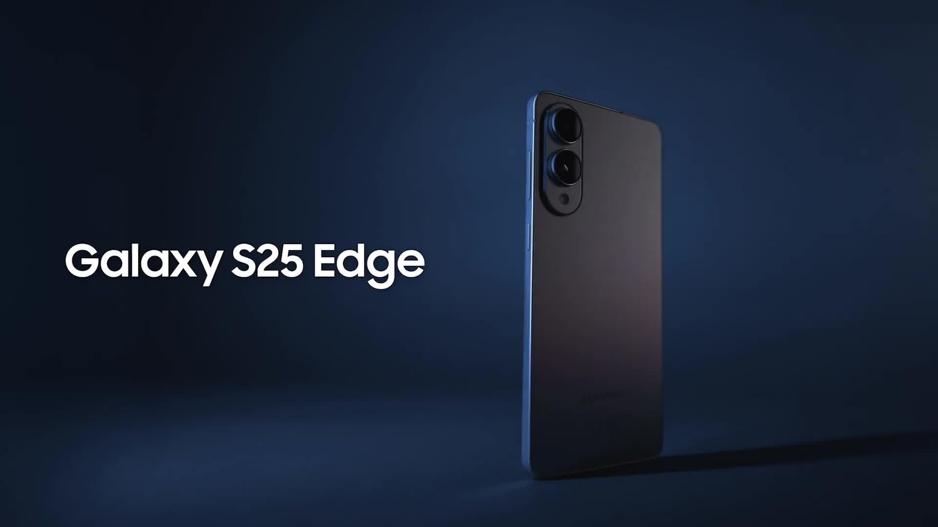 Galaxy S25 Edge Smartphone, 12GB RAM, 6.7”, Galaxy AI, 5G, SIM Free, Titanium Jetblack, 256GB