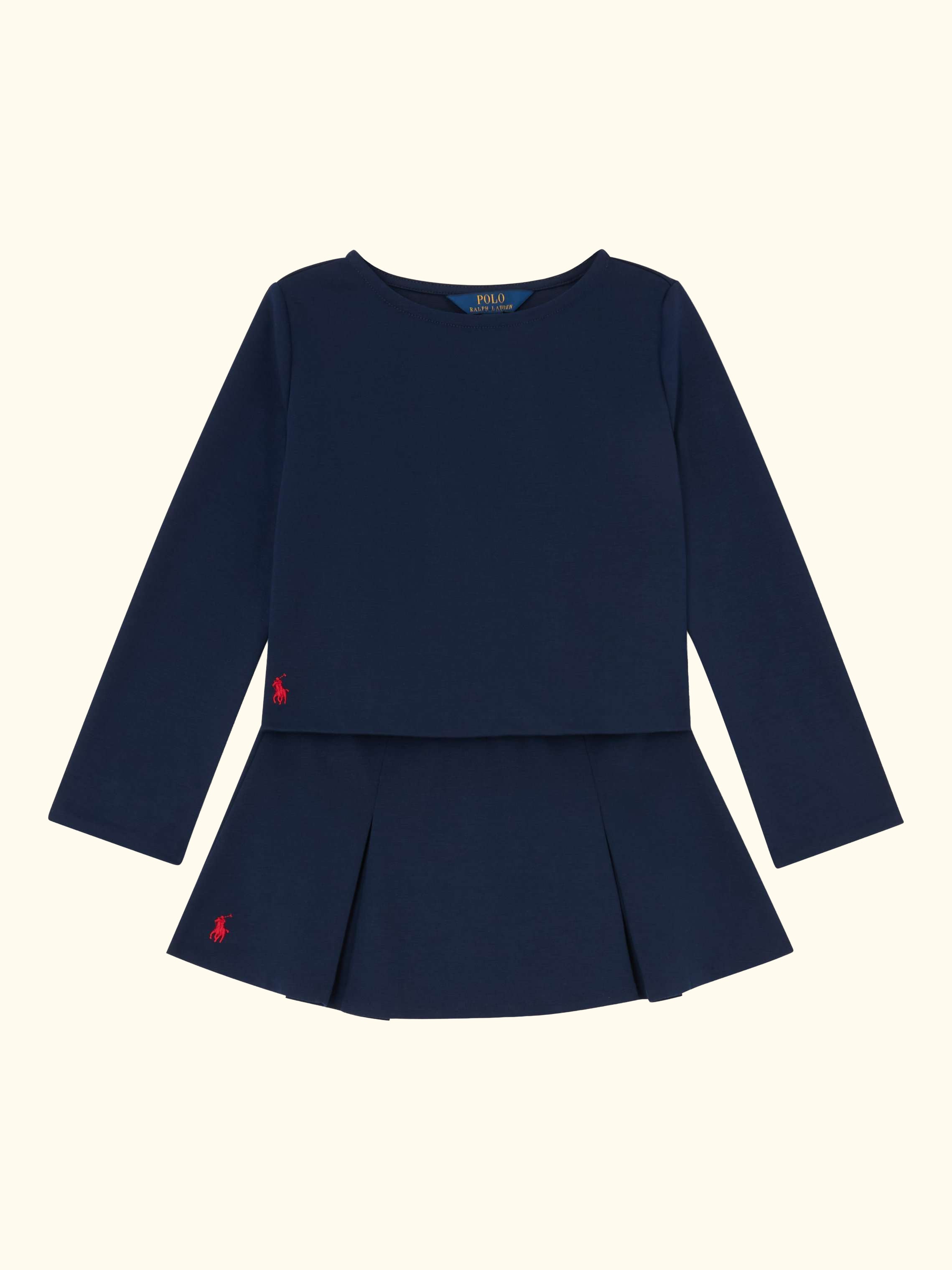 Kids' Top and Skirt Outfit Set, Refined Navy