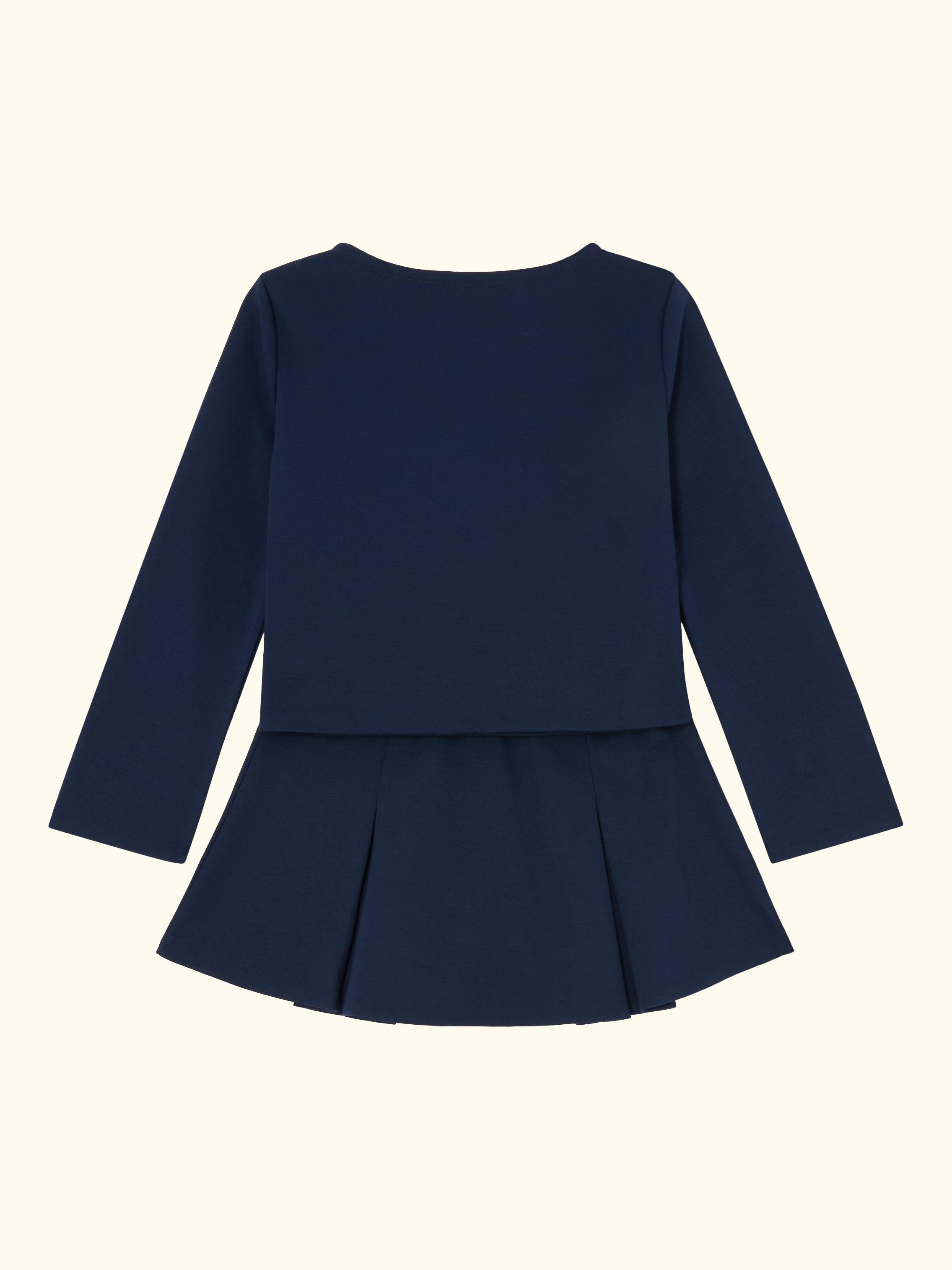 Kids' Top and Skirt Outfit Set, Refined Navy