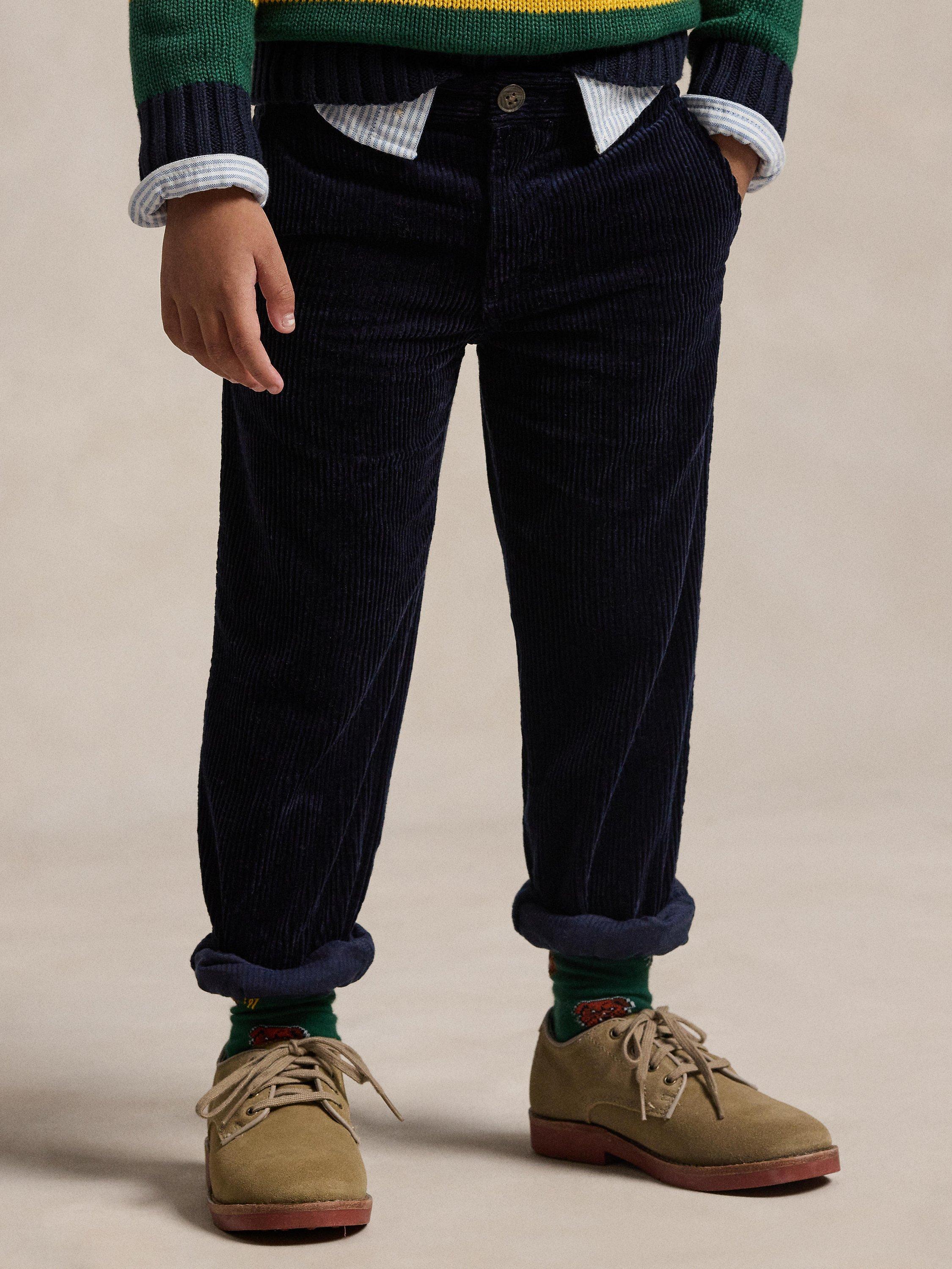 Kids' Corduroy Trousers, Hunter Navy
