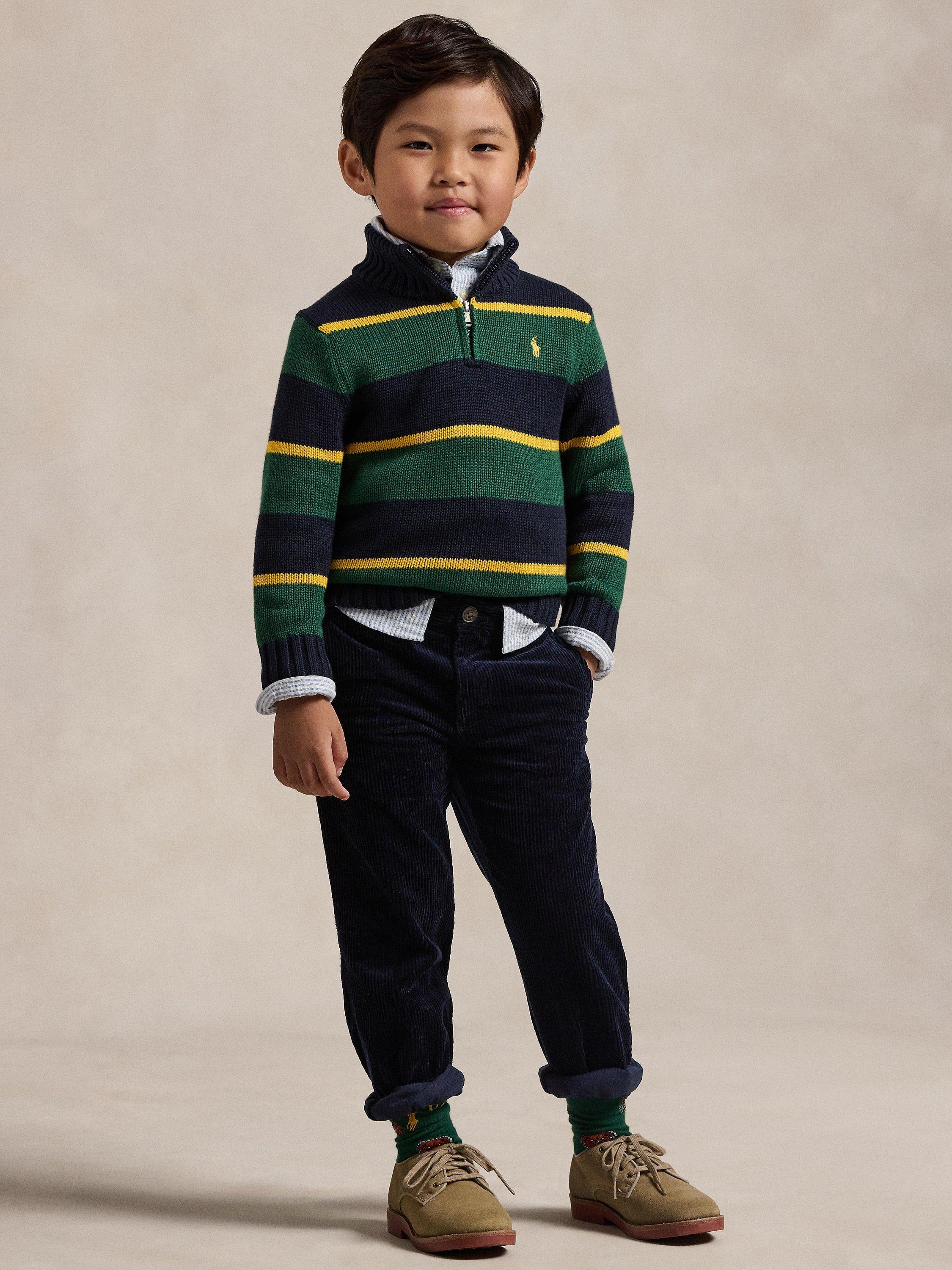 Kids' Corduroy Trousers, Hunter Navy