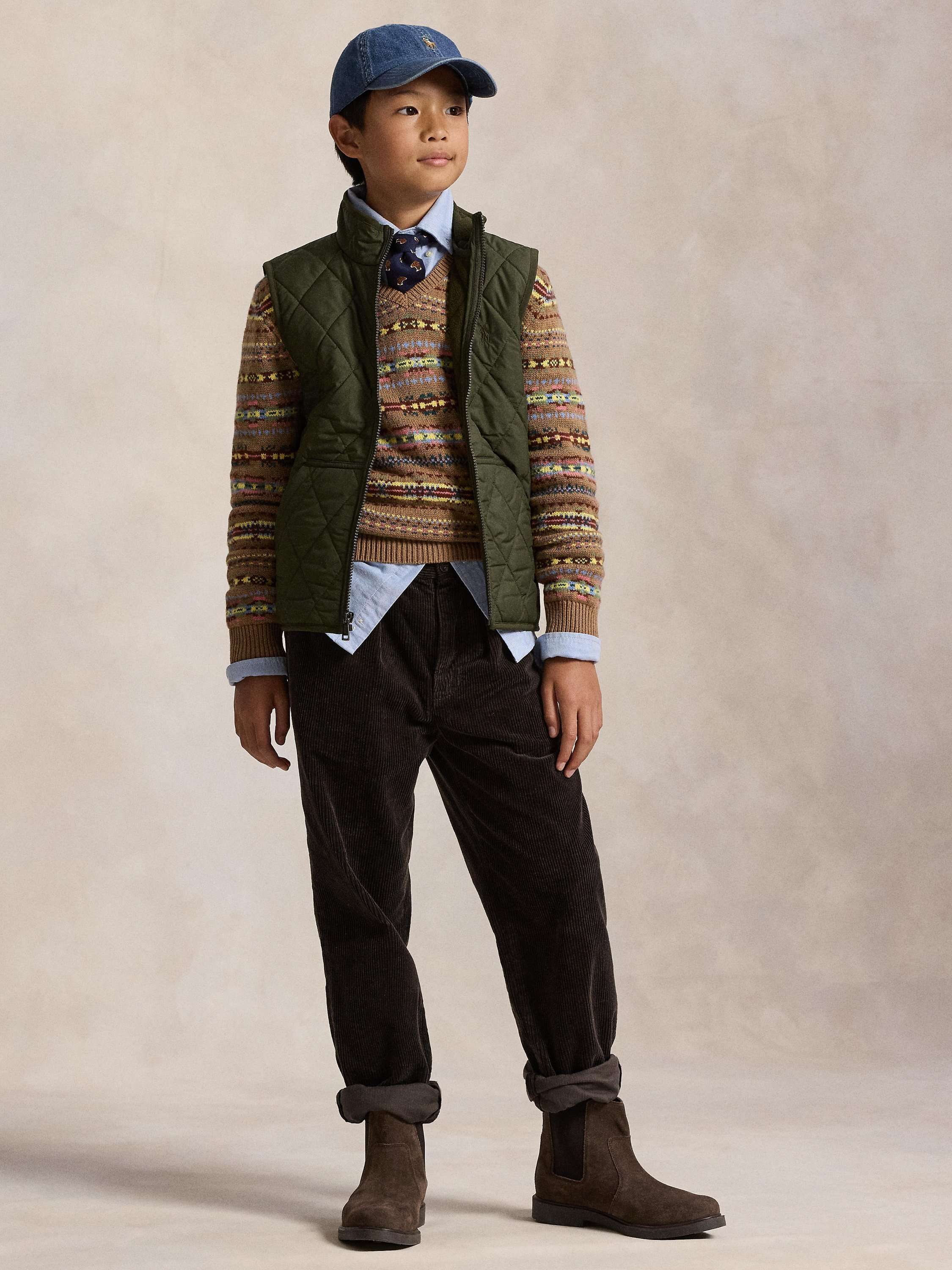 Polo Ralph Lauren Kids' Corduroy Chinos, Brown