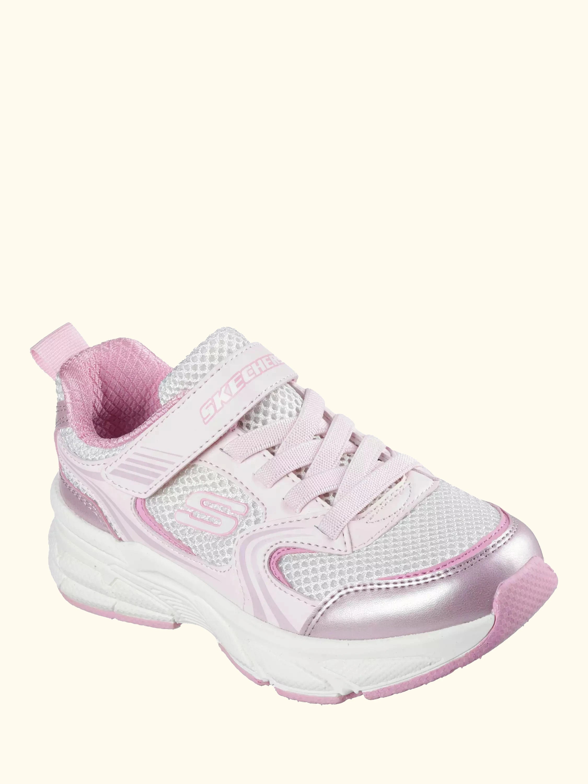 Skechers Kids' Retro Graph Trainers, Pink