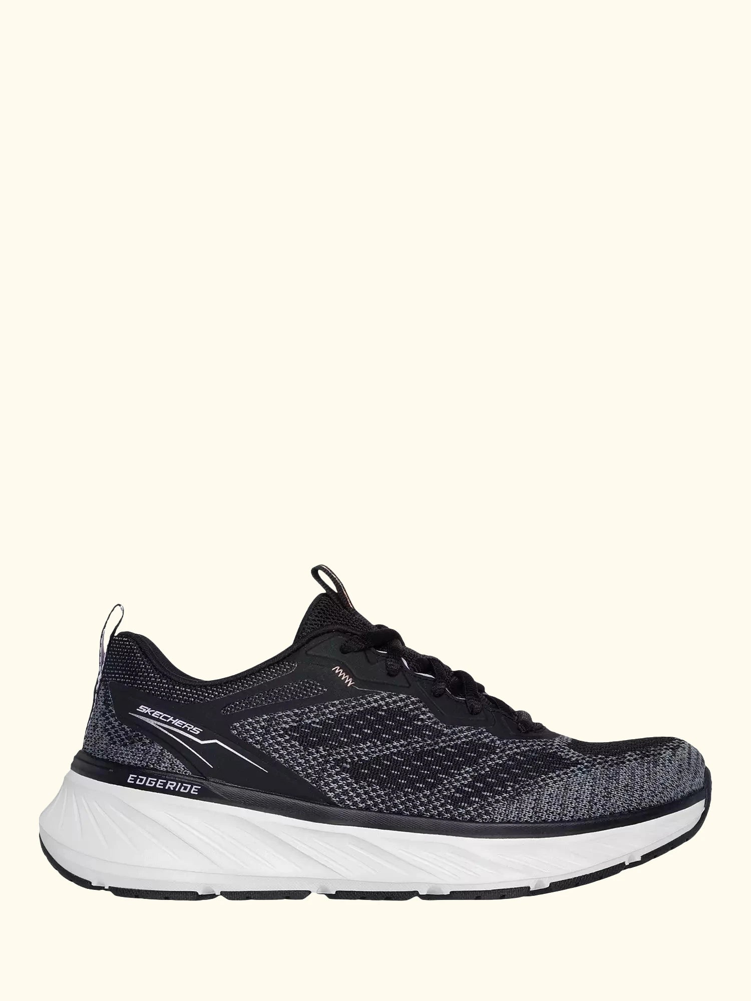 Skechers Edgeride Power Flow Trainers, Black/Lavender