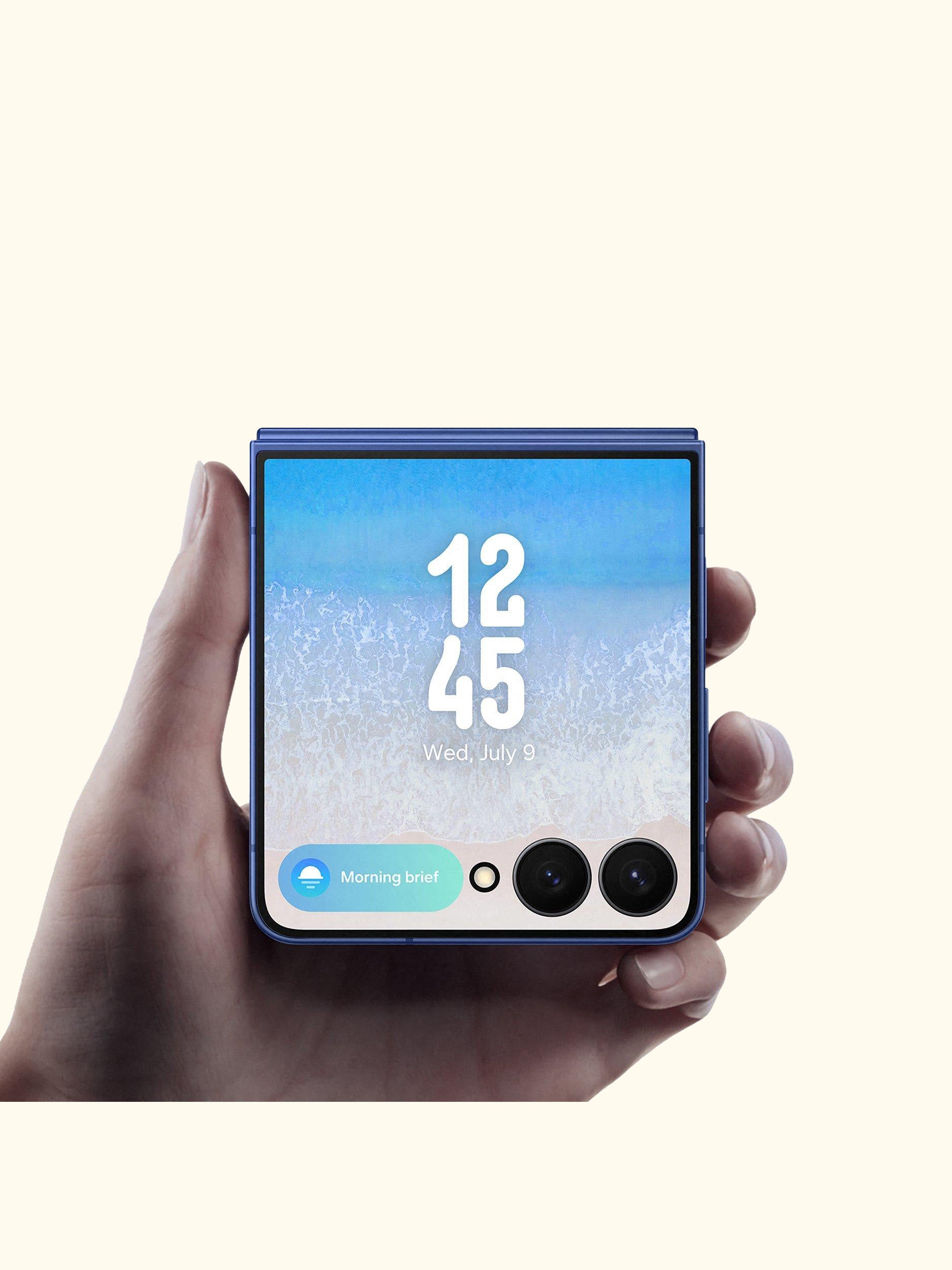 Galaxy Z Flip7, 5G Foldable Smartphone, 12GB RAM, 6.9", Galaxy AI, 5G, SIM Free, Blue Shadow, 256GB