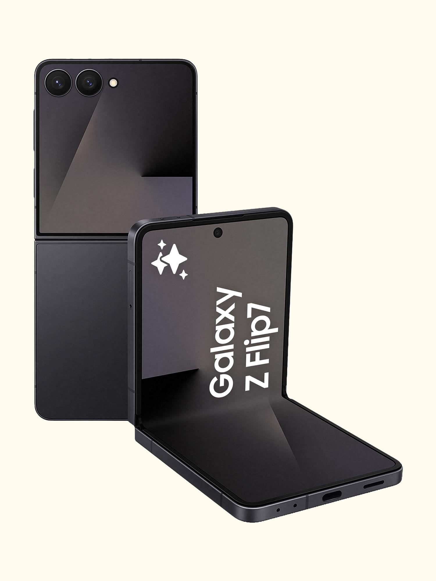 Galaxy Z Flip7, 5G Foldable Smartphone, 12GB RAM, 6.9", Galaxy AI, 5G, SIM Free, Blue Shadow, 256GB