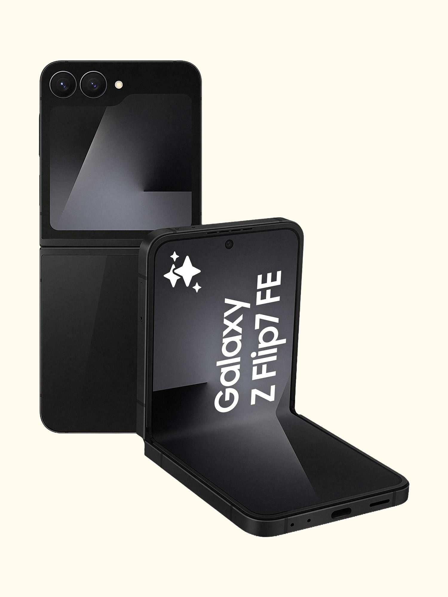 Galaxy Z Flip7 FE, 5G Foldable Smartphone, 8GB RAM, 6.7", Galaxy AI, 5G, SIM Free, White, 256GB