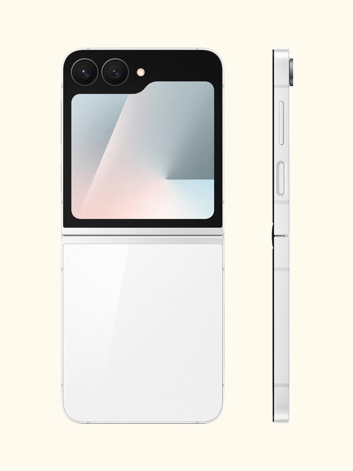 Galaxy Z Flip7 FE, 5G Foldable Smartphone, 8GB RAM, 6.7", Galaxy AI, 5G, SIM Free, White, 256GB