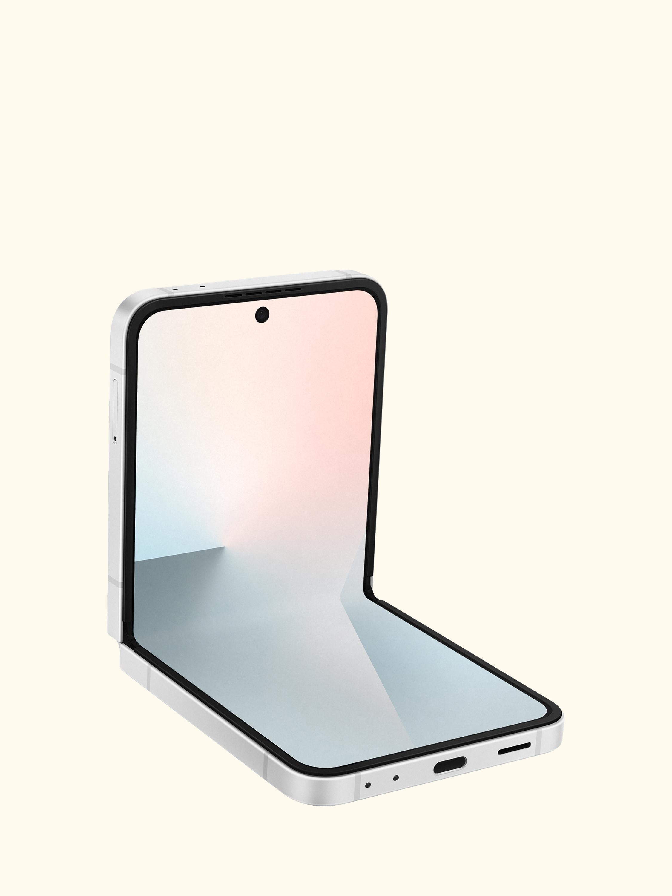 Galaxy Z Flip7 FE, 5G Foldable Smartphone, 8GB RAM, 6.7", Galaxy AI, 5G, SIM Free, White, 256GB