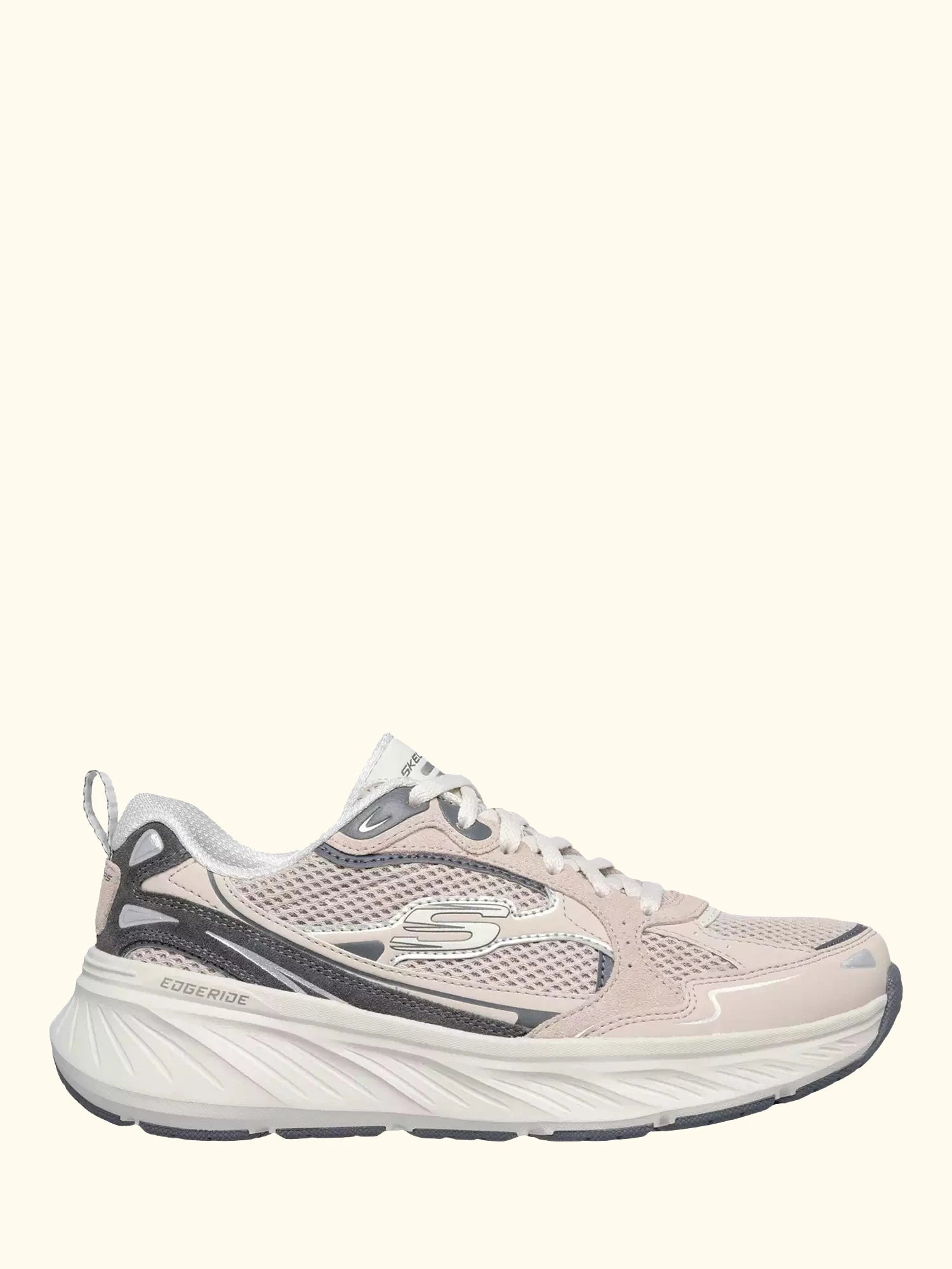 Skechers Relaxed Fit Edgeride Trainers, Taupe